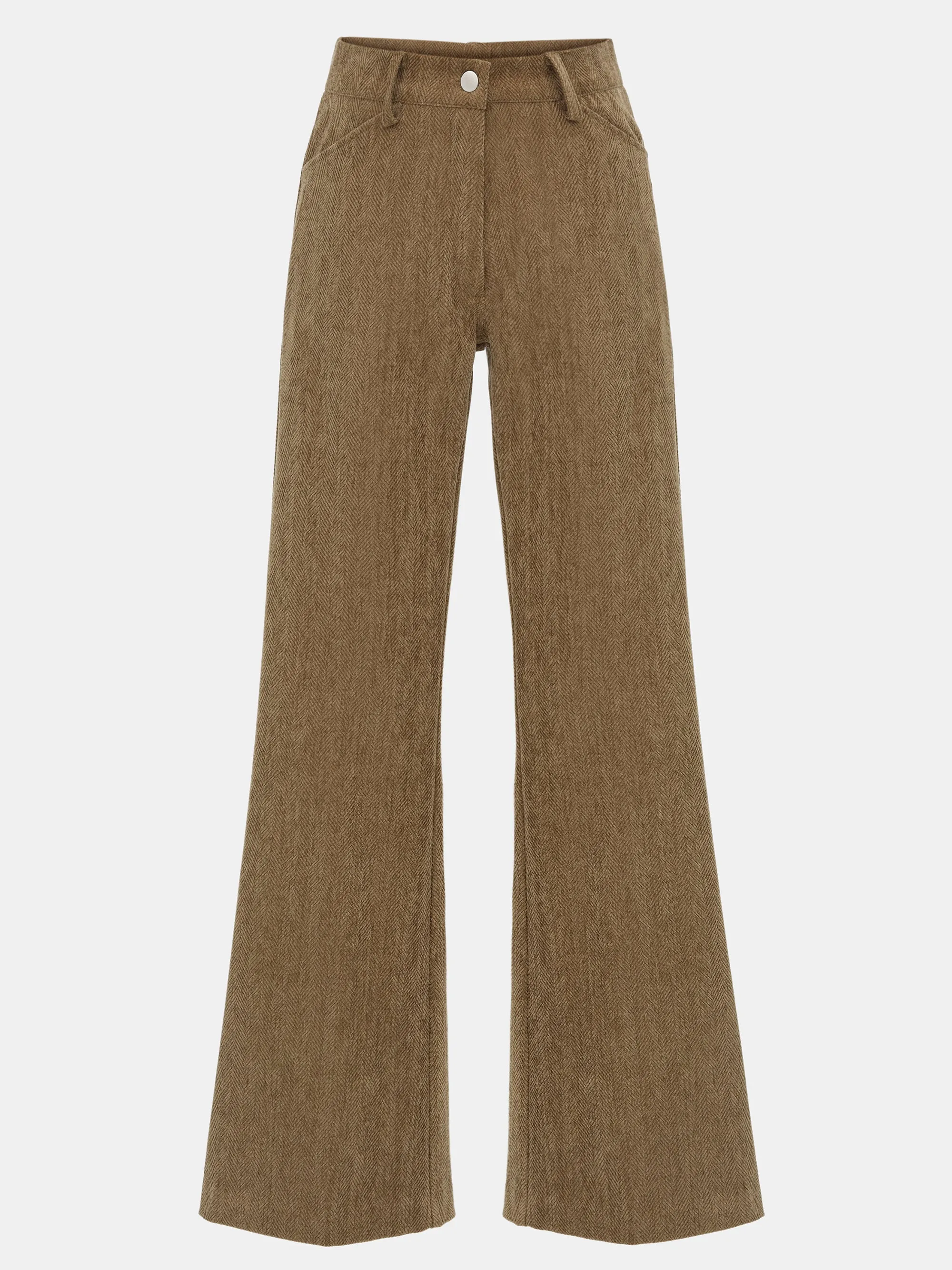Tailored Corduroy Velvet Pants, Brown sold by Source Unknown product image thumbnail 5