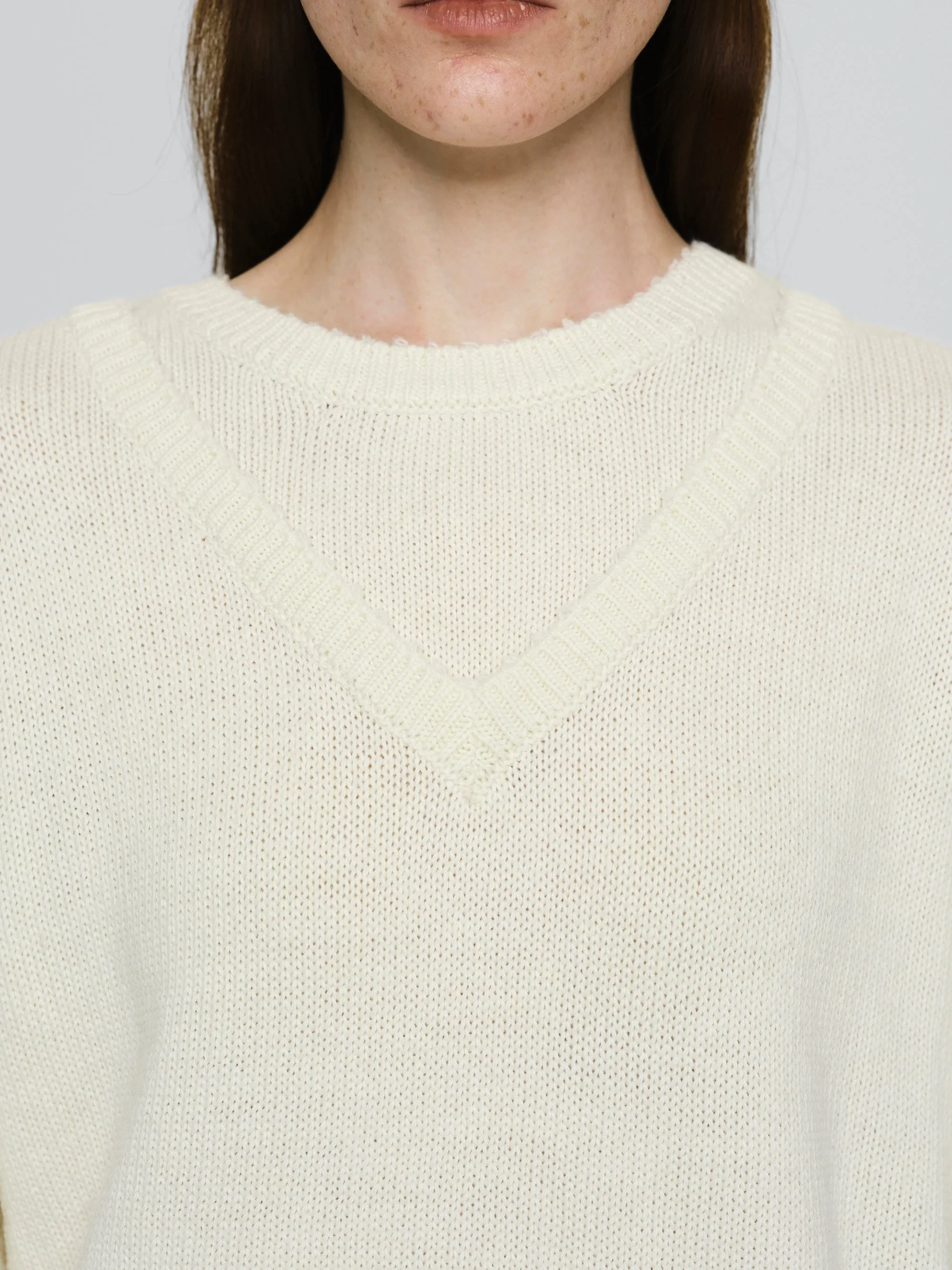 Double Layered Sweater, Ivory sold by Source Unknown product image thumbnail 2