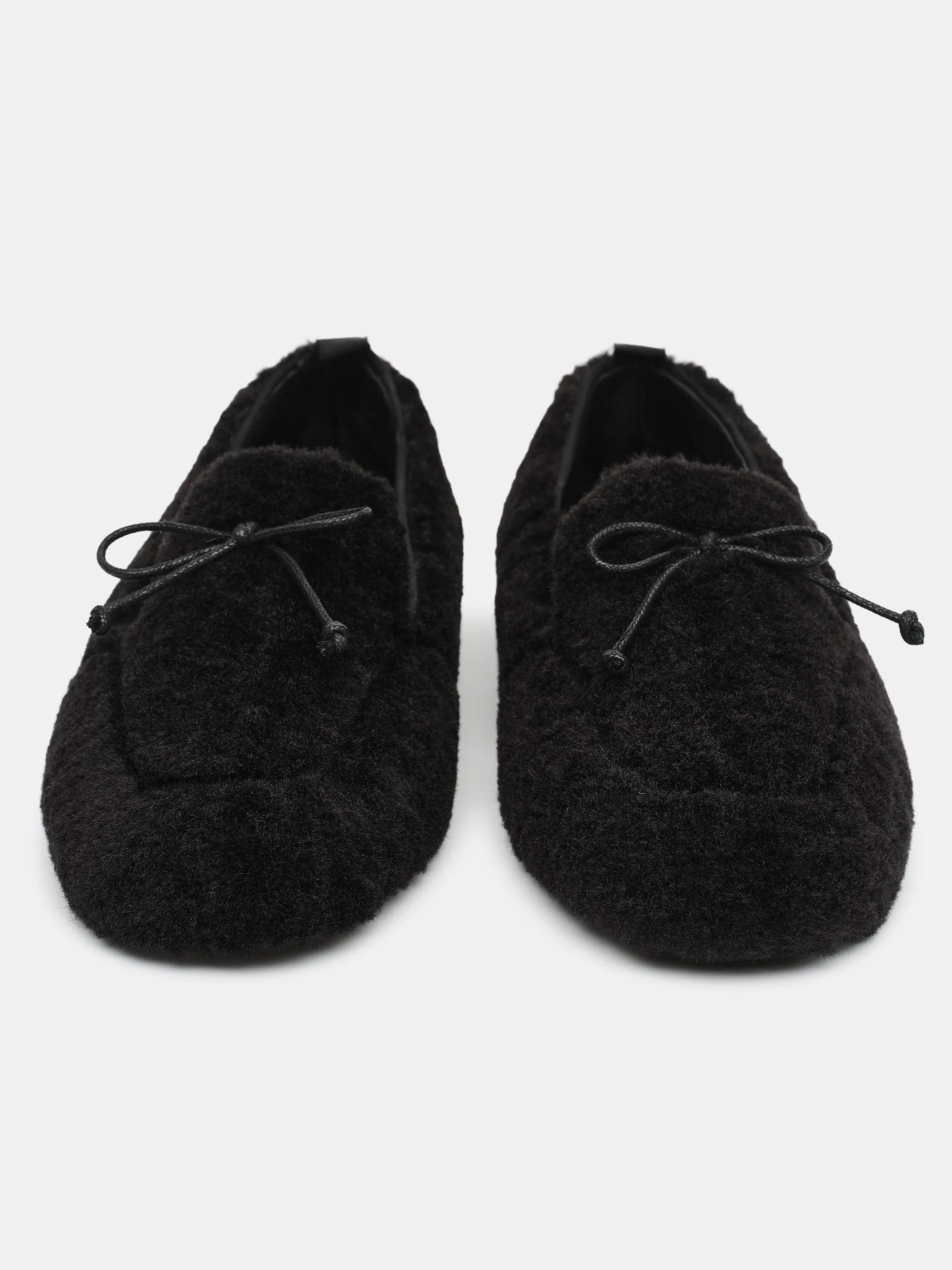 Shearling Moccasin Loafers, Black sold by Source Unknown product image thumbnail 3
