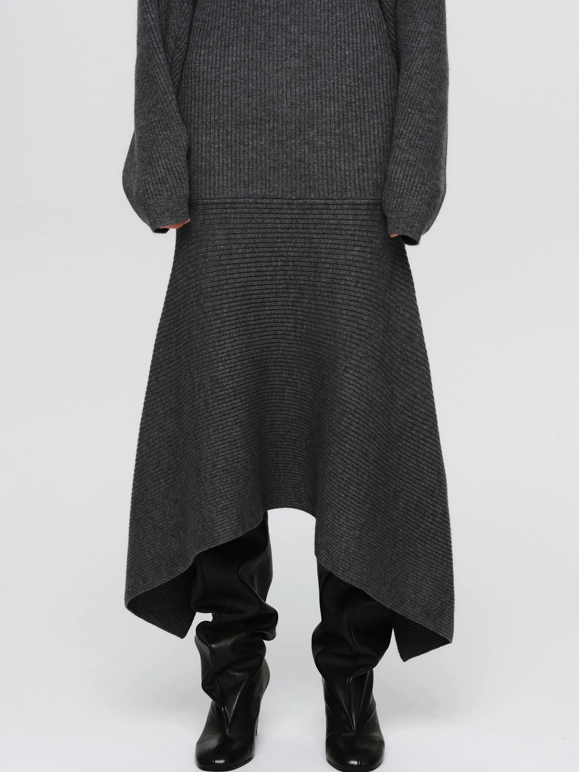 Shrug Knit Dress, Grey sold by Source Unknown product image thumbnail 3