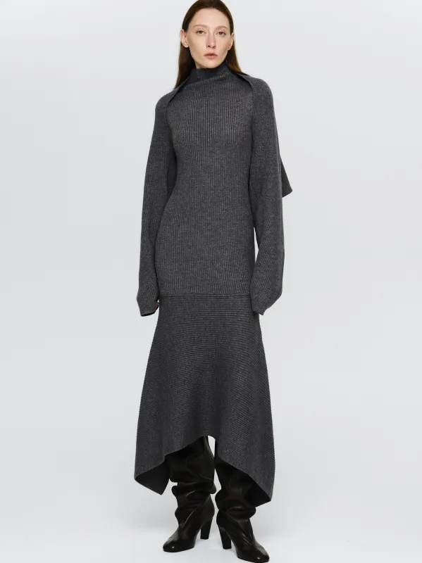 Shrug Knit Dress, Grey sold by Source Unknown