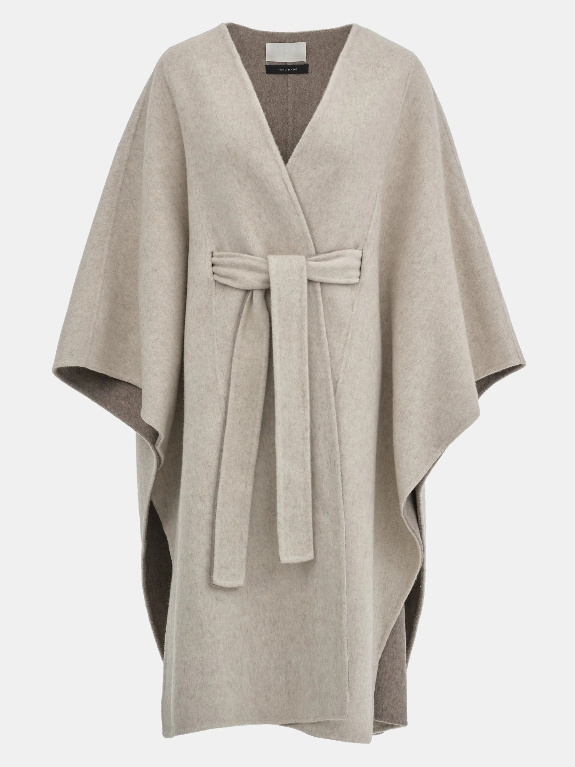 Wool Felt Cape Coat, Oat sold by Source Unknown product image thumbnail 5