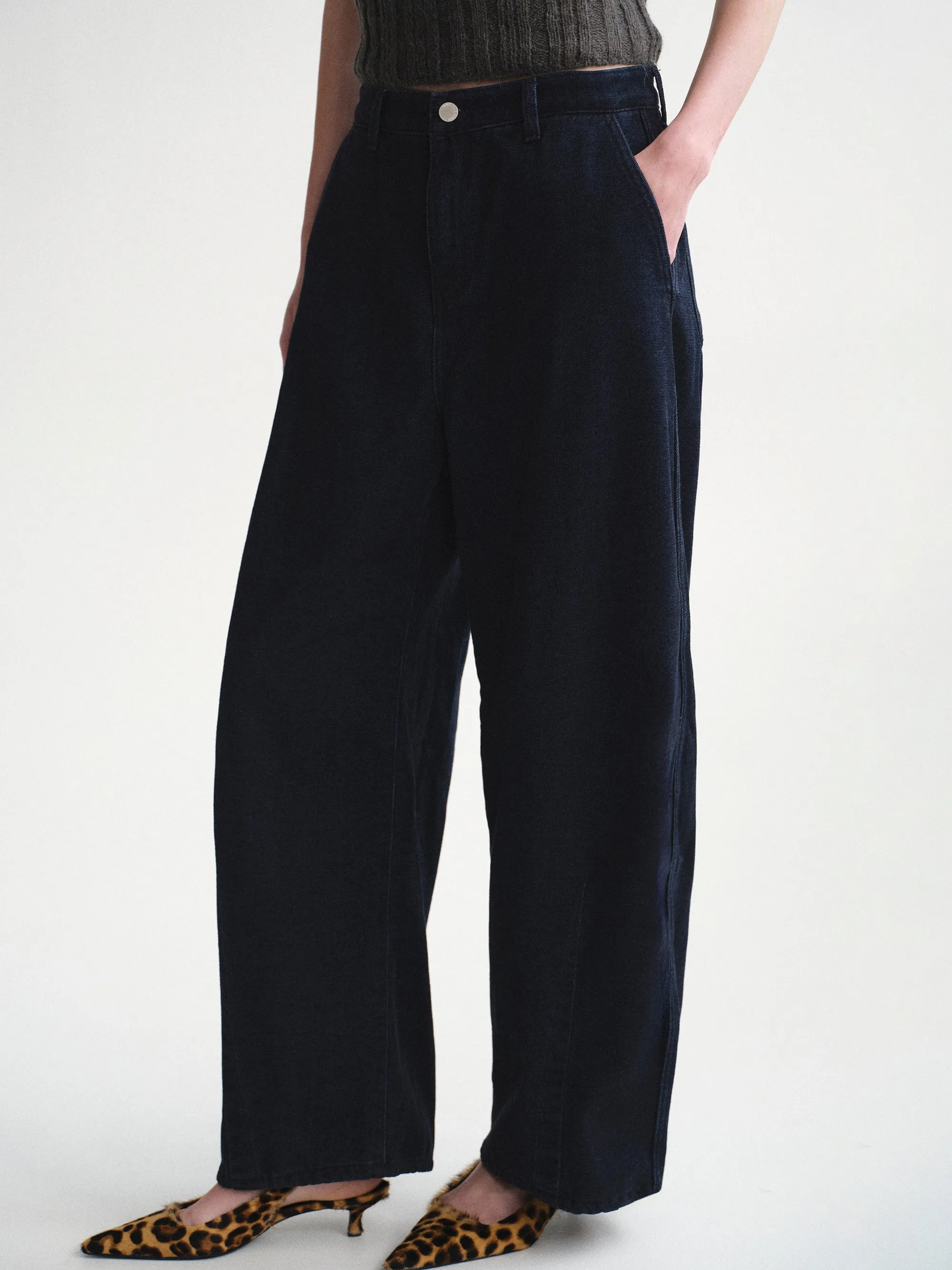 Barrel-Leg Jeans, Blue sold by Source Unknown product image thumbnail 3