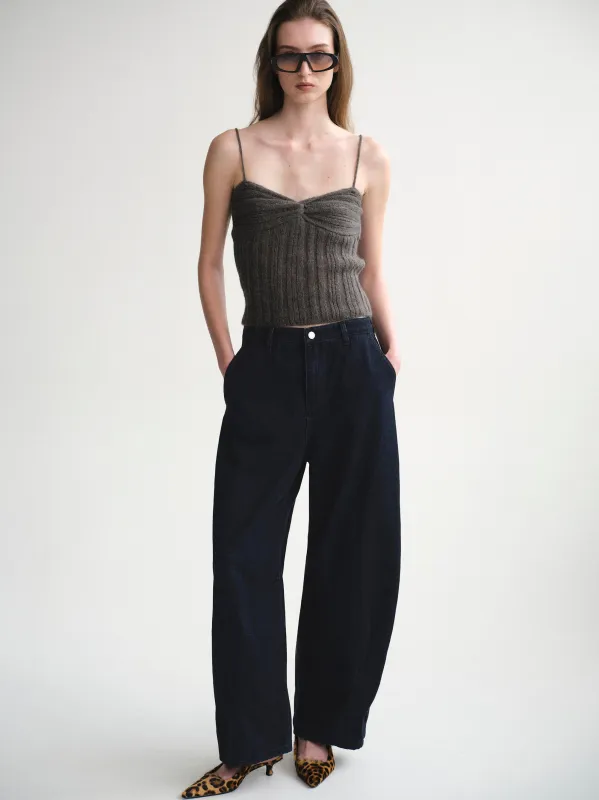 Barrel-Leg Jeans, Blue sold by Source Unknown