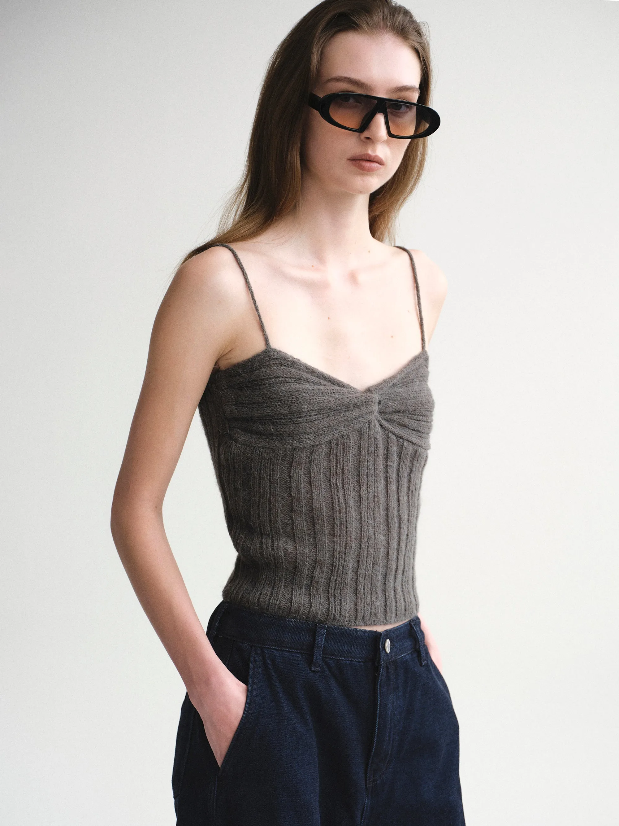 Twist Knitted Top, Charcoal sold by Source Unknown product image thumbnail 4