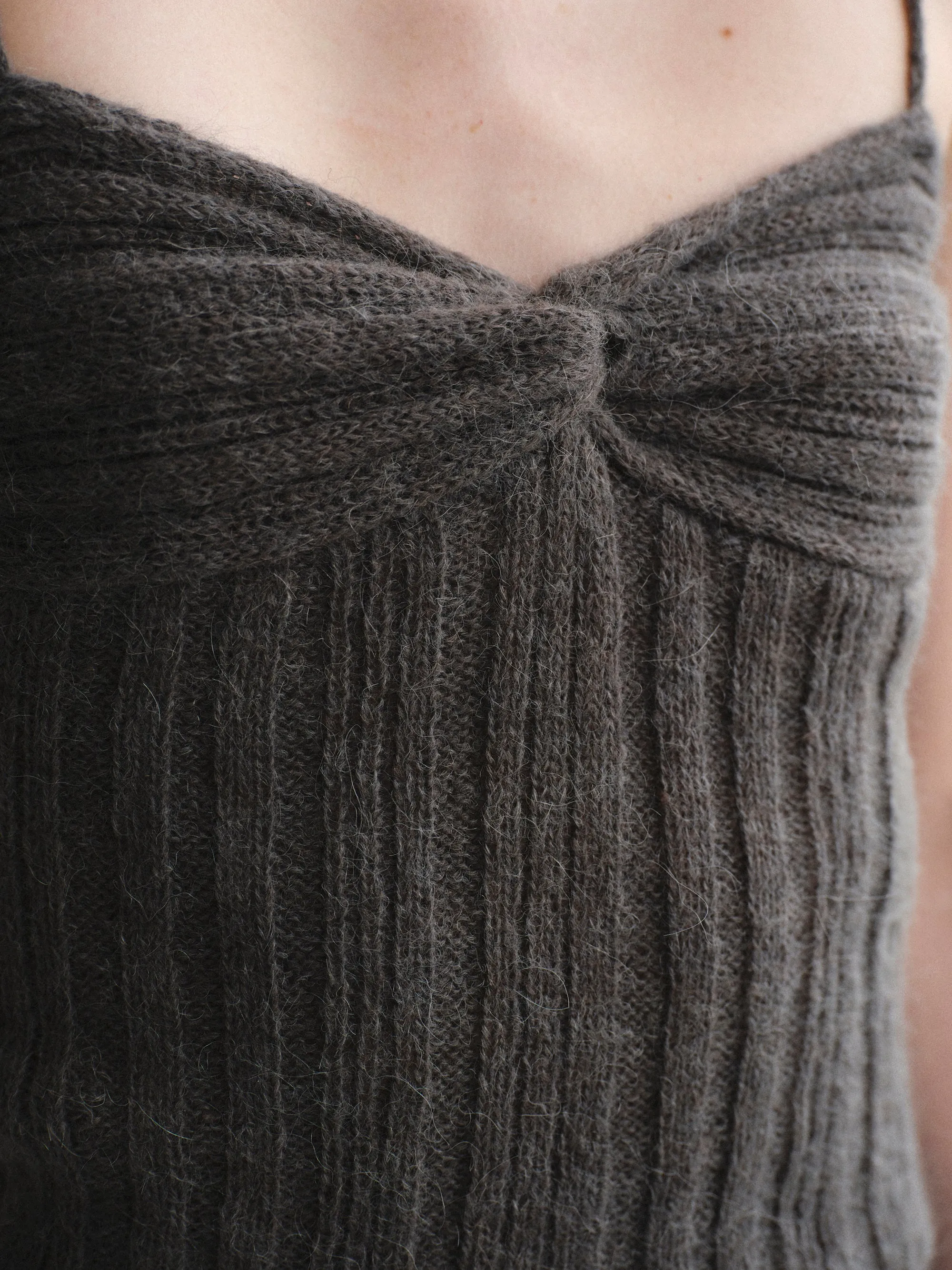 Twist Knitted Top, Charcoal sold by Source Unknown product image thumbnail 2