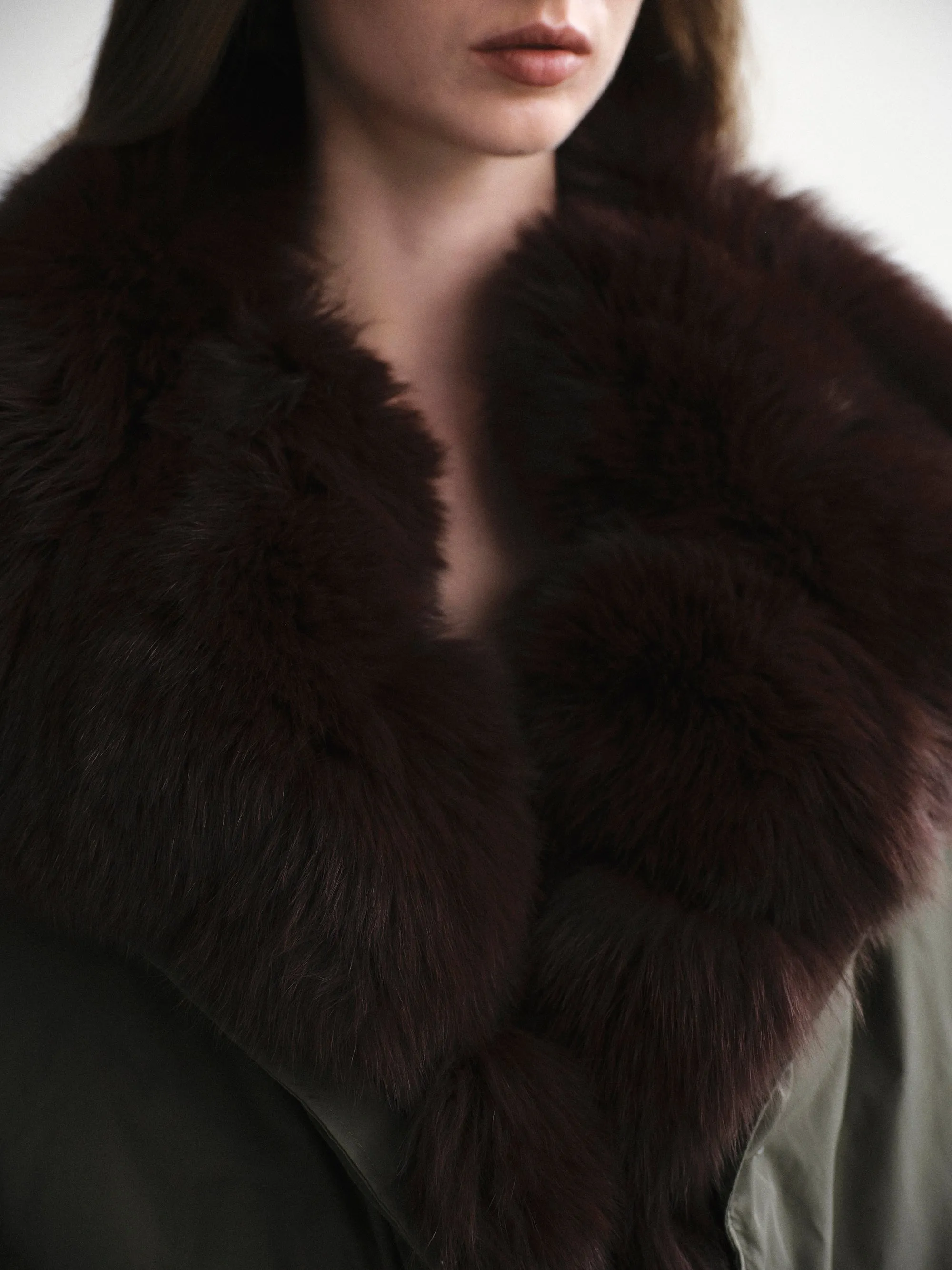 Fur Collar Down Jacket, Khaki sold by Source Unknown product image thumbnail 4