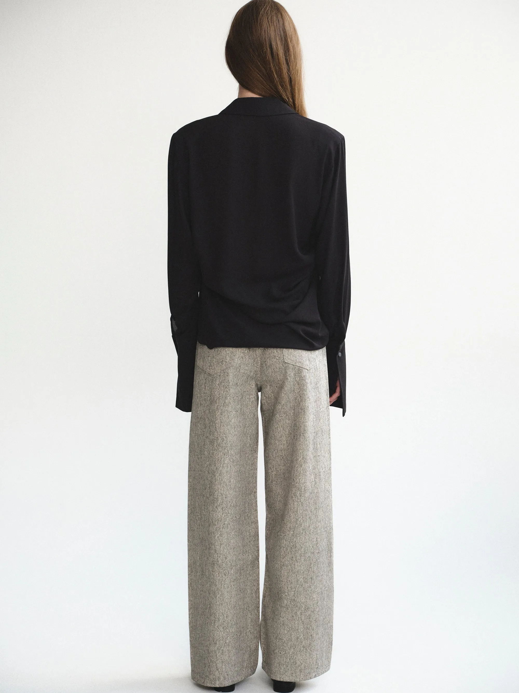 Heathered Loose Jeans, Beige sold by Source Unknown product image thumbnail 5