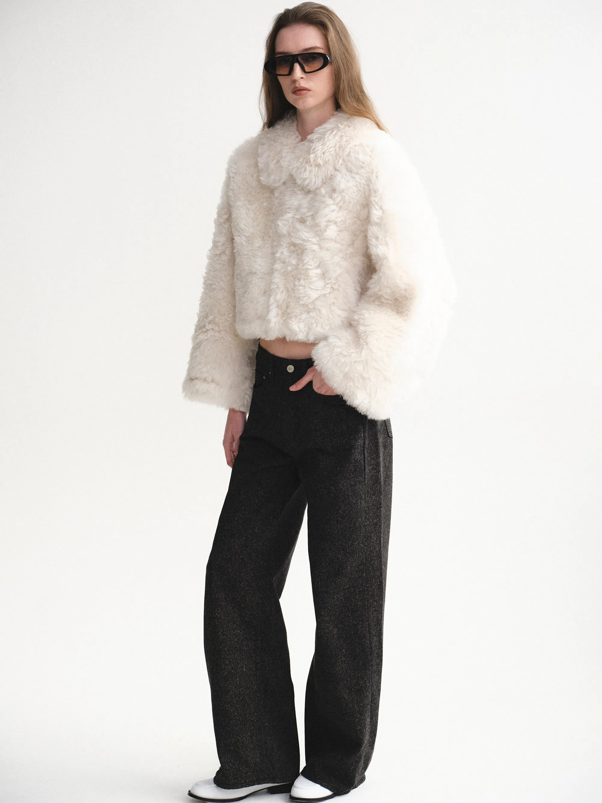 Heathered Loose Jeans, Black sold by Source Unknown product image thumbnail 2