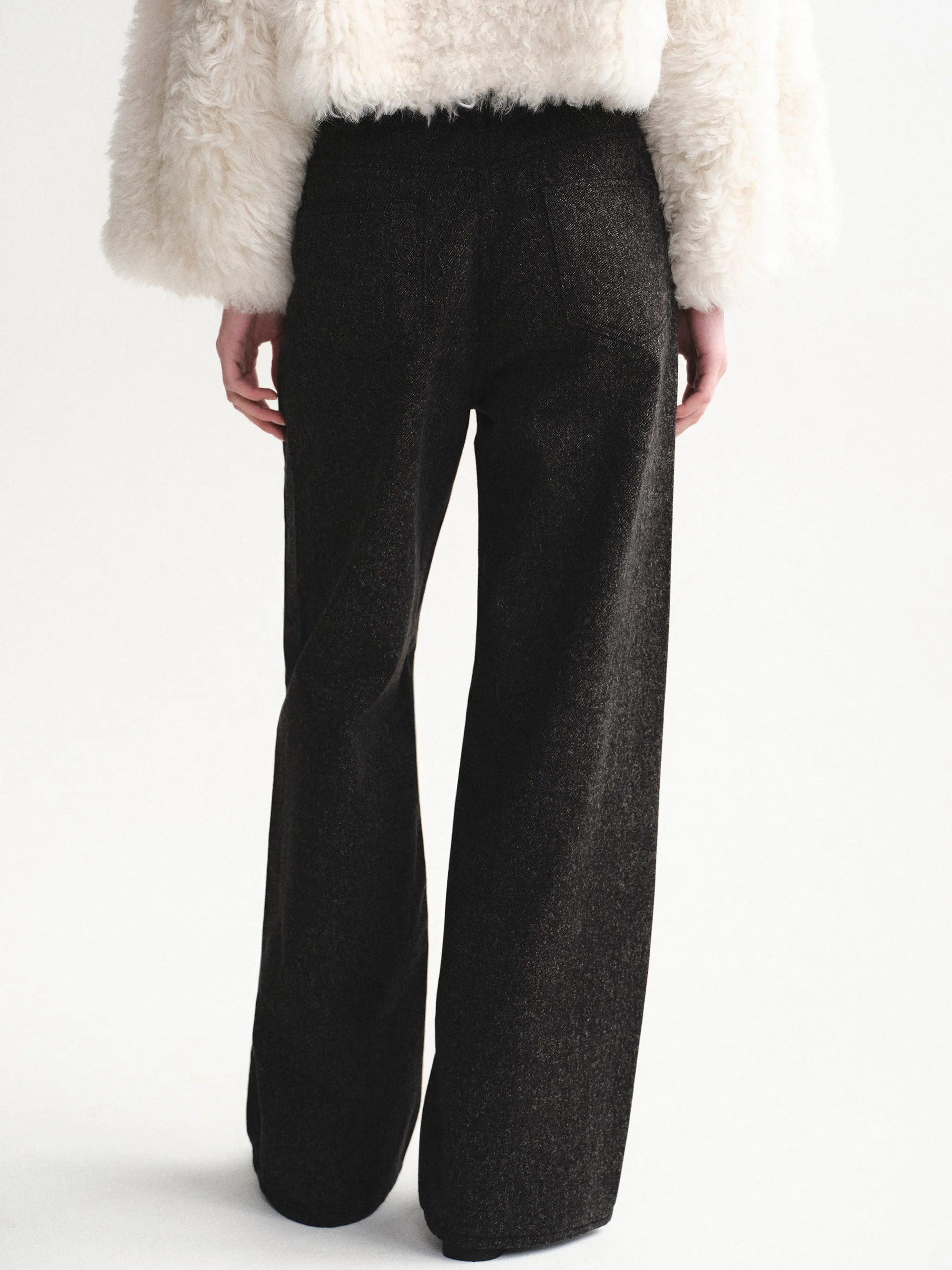 Heathered Loose Jeans, Black sold by Source Unknown product image thumbnail 5