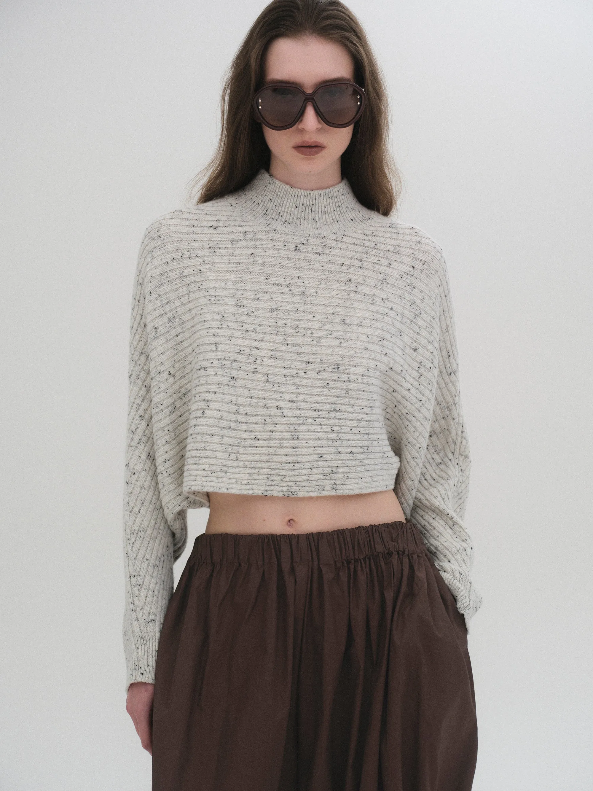 Wool Blend Balloon Knit, Oat sold by Source Unknown product image thumbnail 4