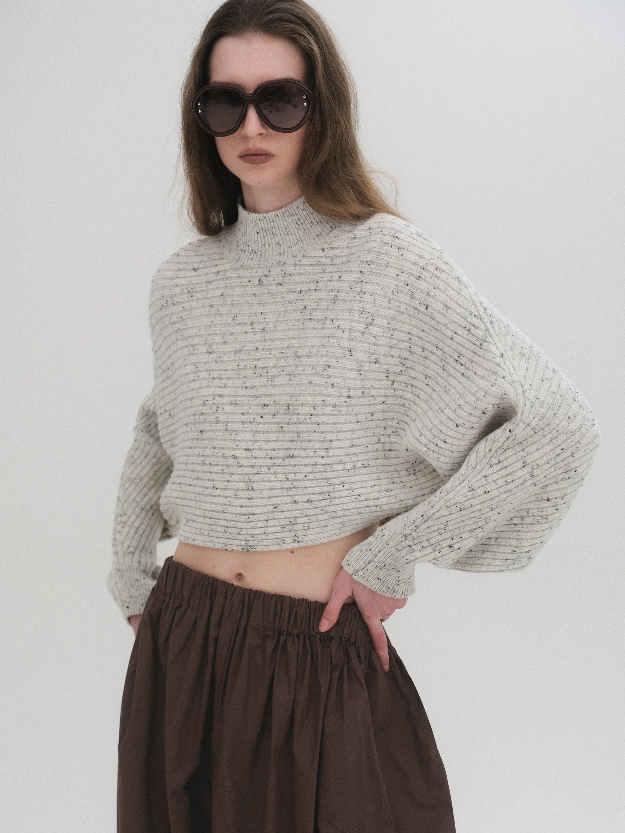 Wool Blend Balloon Knit, Oat sold by Source Unknown product image thumbnail 2