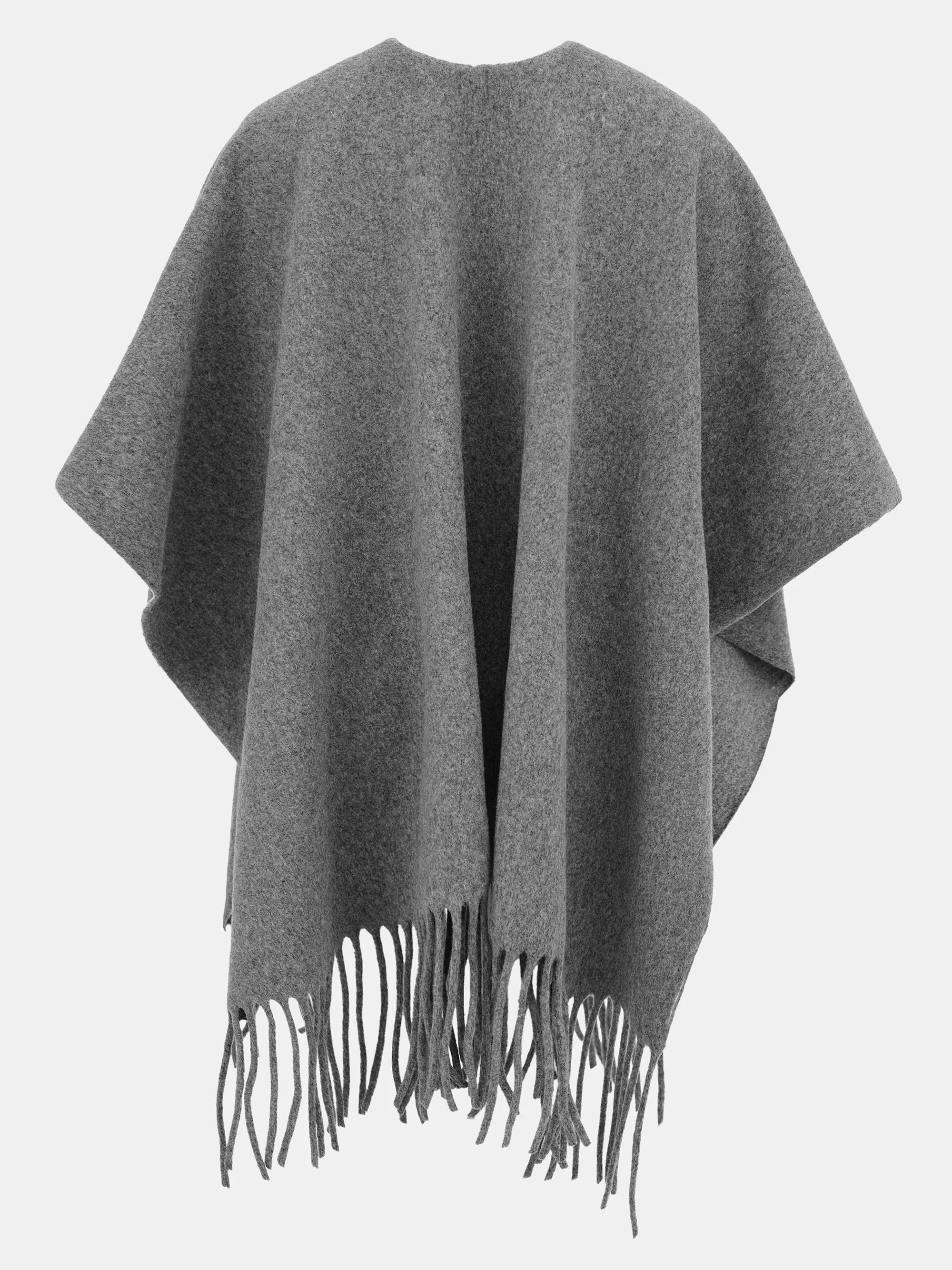 Wool-blend Fringe Scarf, Grey sold by Source Unknown product image thumbnail 2