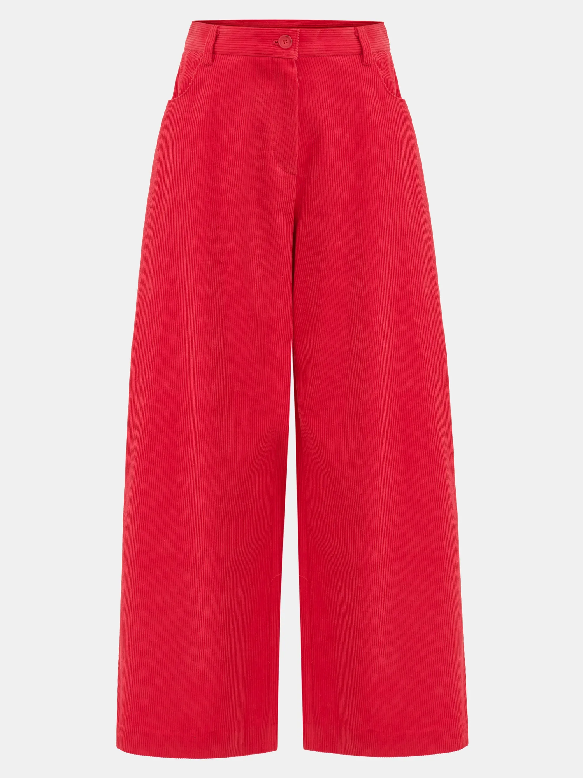 Wide-Leg Corduroy Trousers, Red sold by Source Unknown product image thumbnail 5