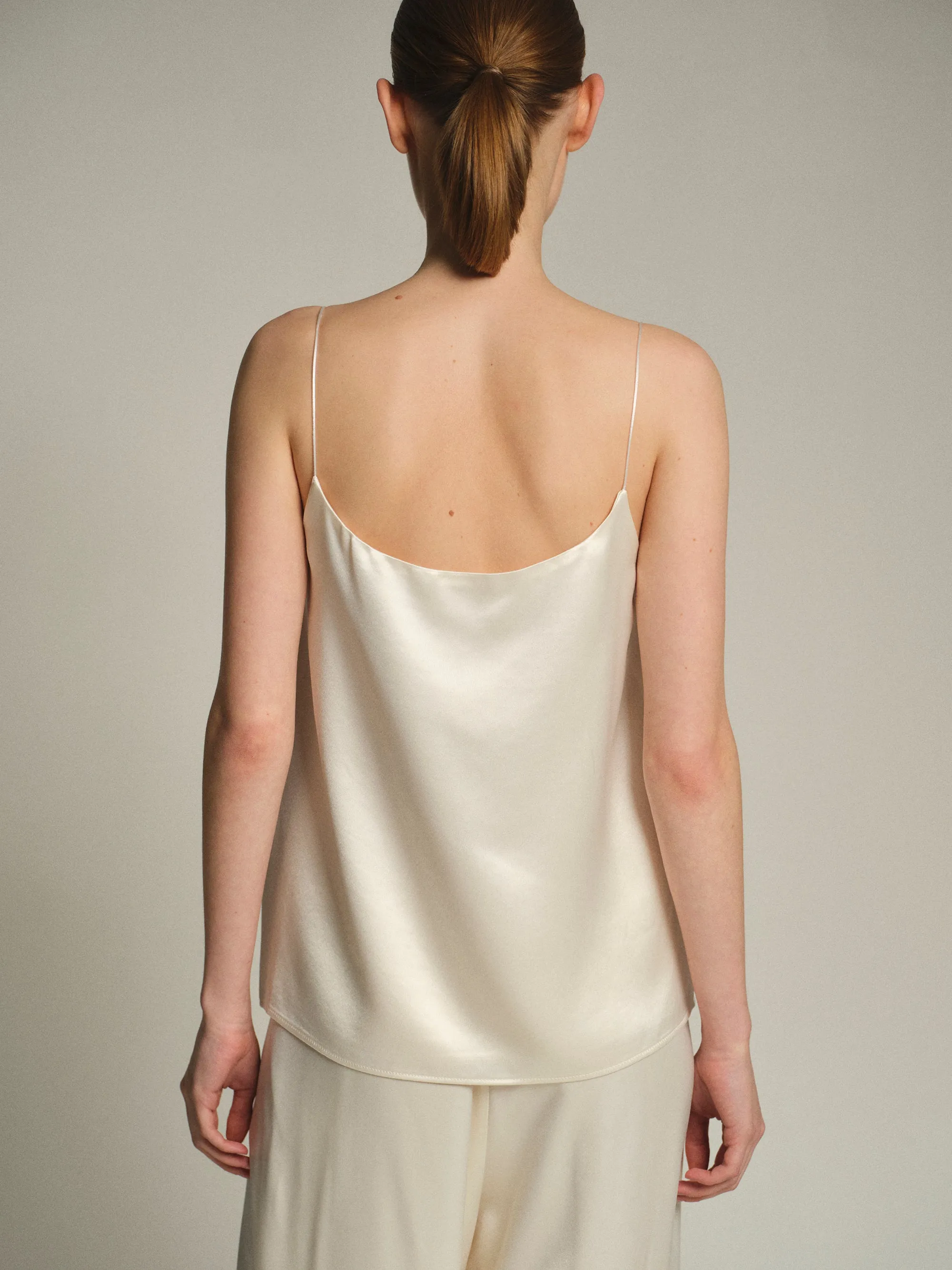Satin Effect Tank Top, Pearl sold by Source Unknown product image thumbnail 3