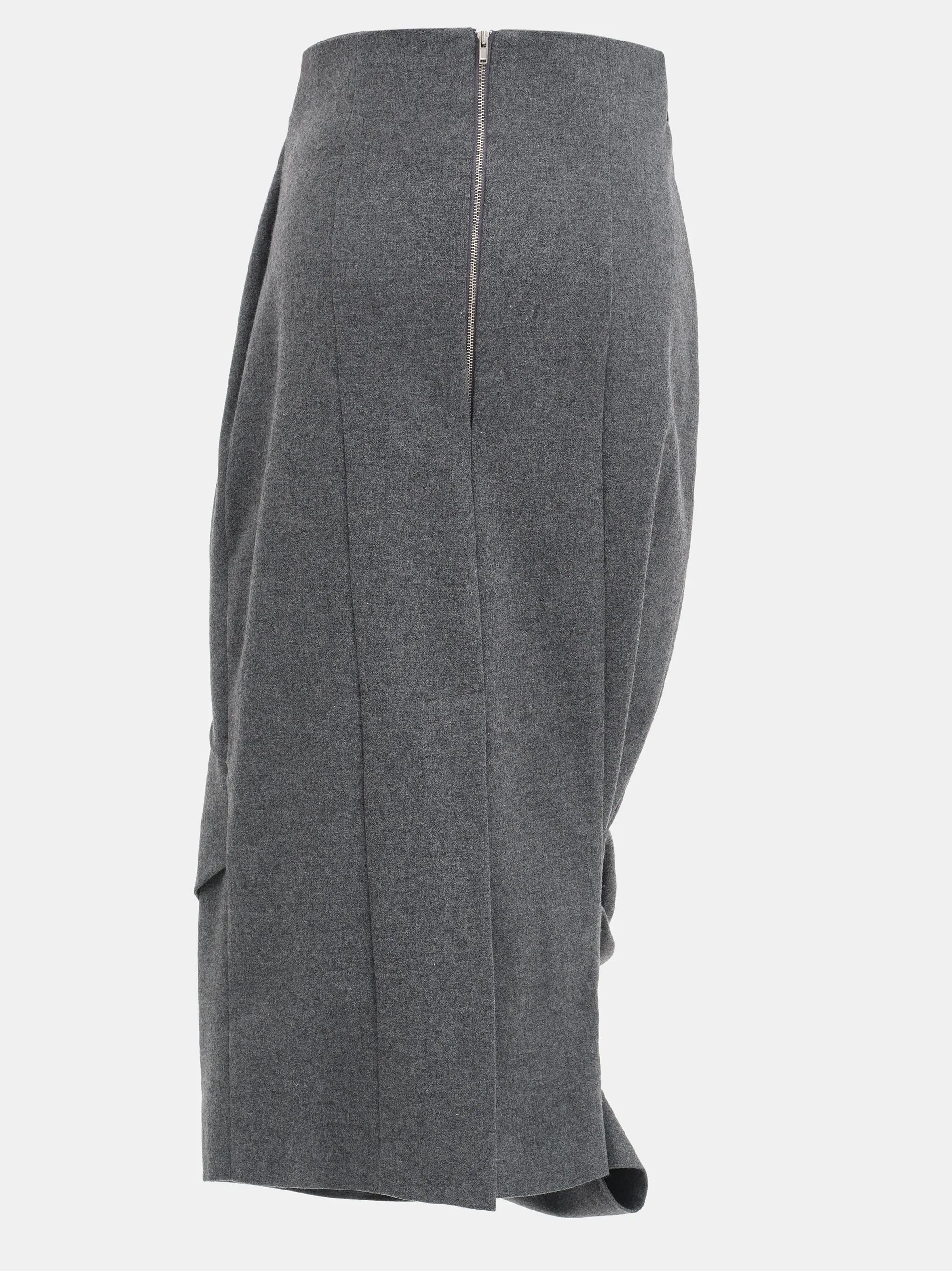 Draped Belted Skirt, Grey sold by Source Unknown product image thumbnail 5
