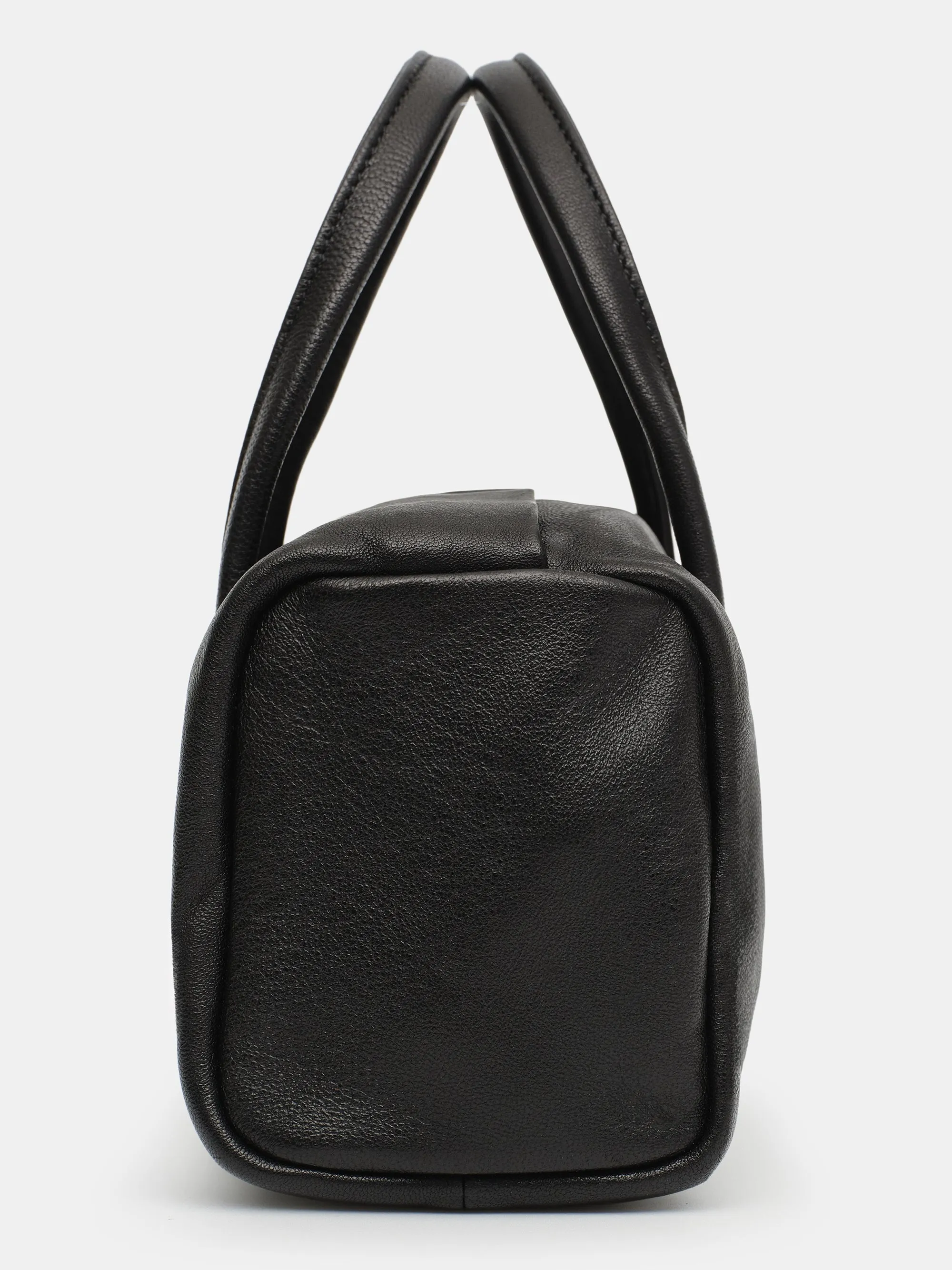 Mini Leather Handle Bag, Black sold by Source Unknown product image thumbnail 3
