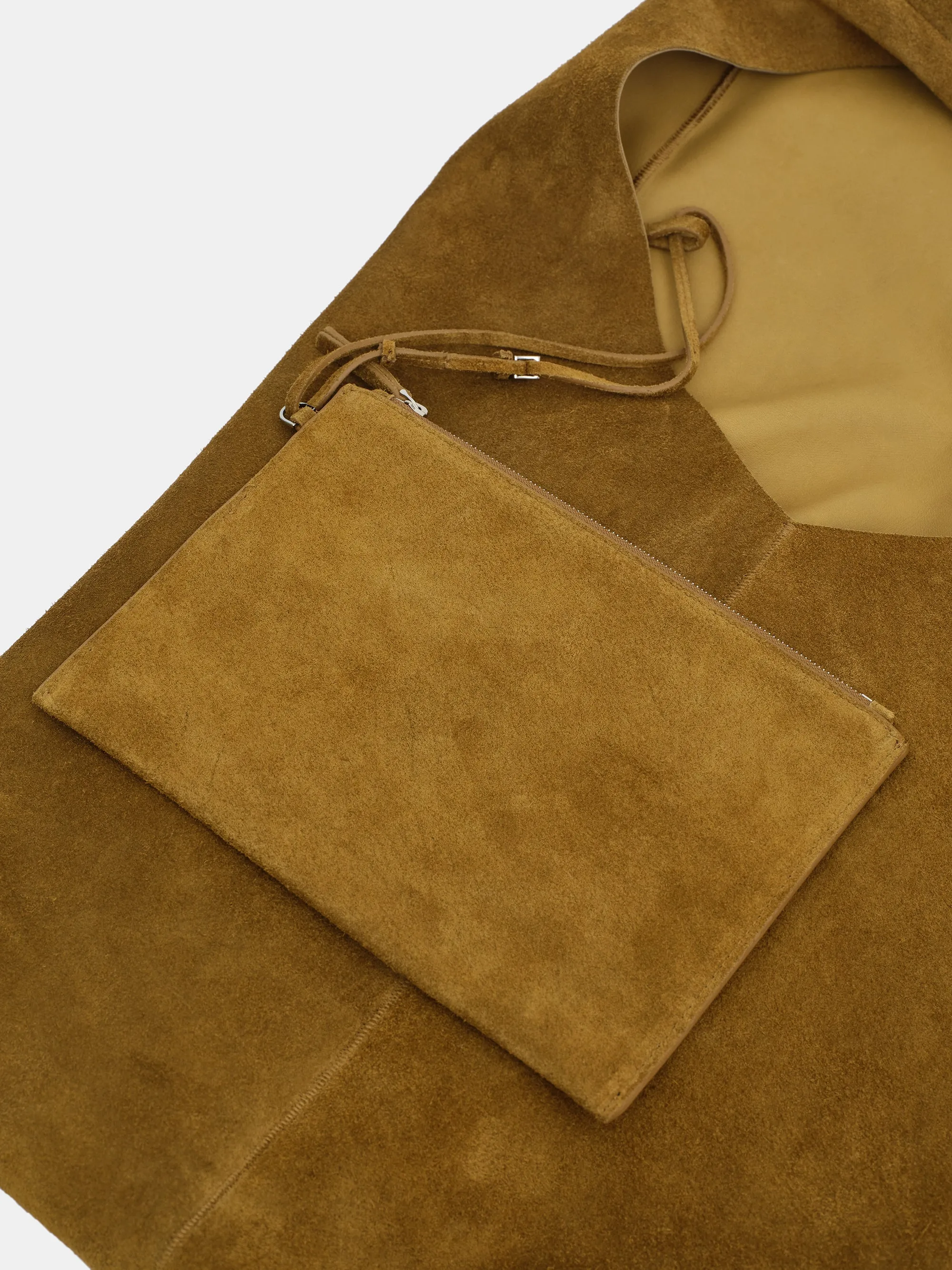 Suede Hobo Bag, Camel sold by Source Unknown product image thumbnail 4