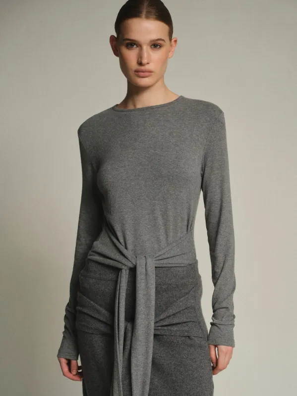 Knot Top, Grey made by Source Unknown