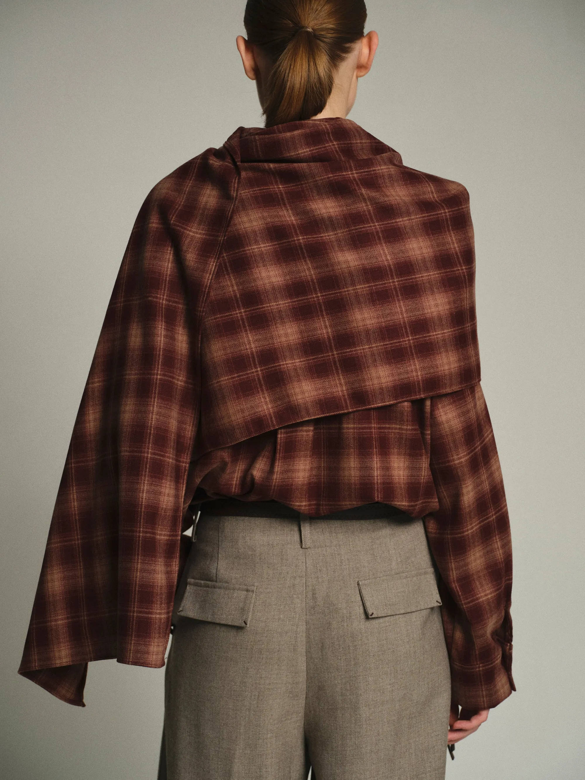 Plaid Scarf Shirt, Sienna sold by Source Unknown product image thumbnail 2