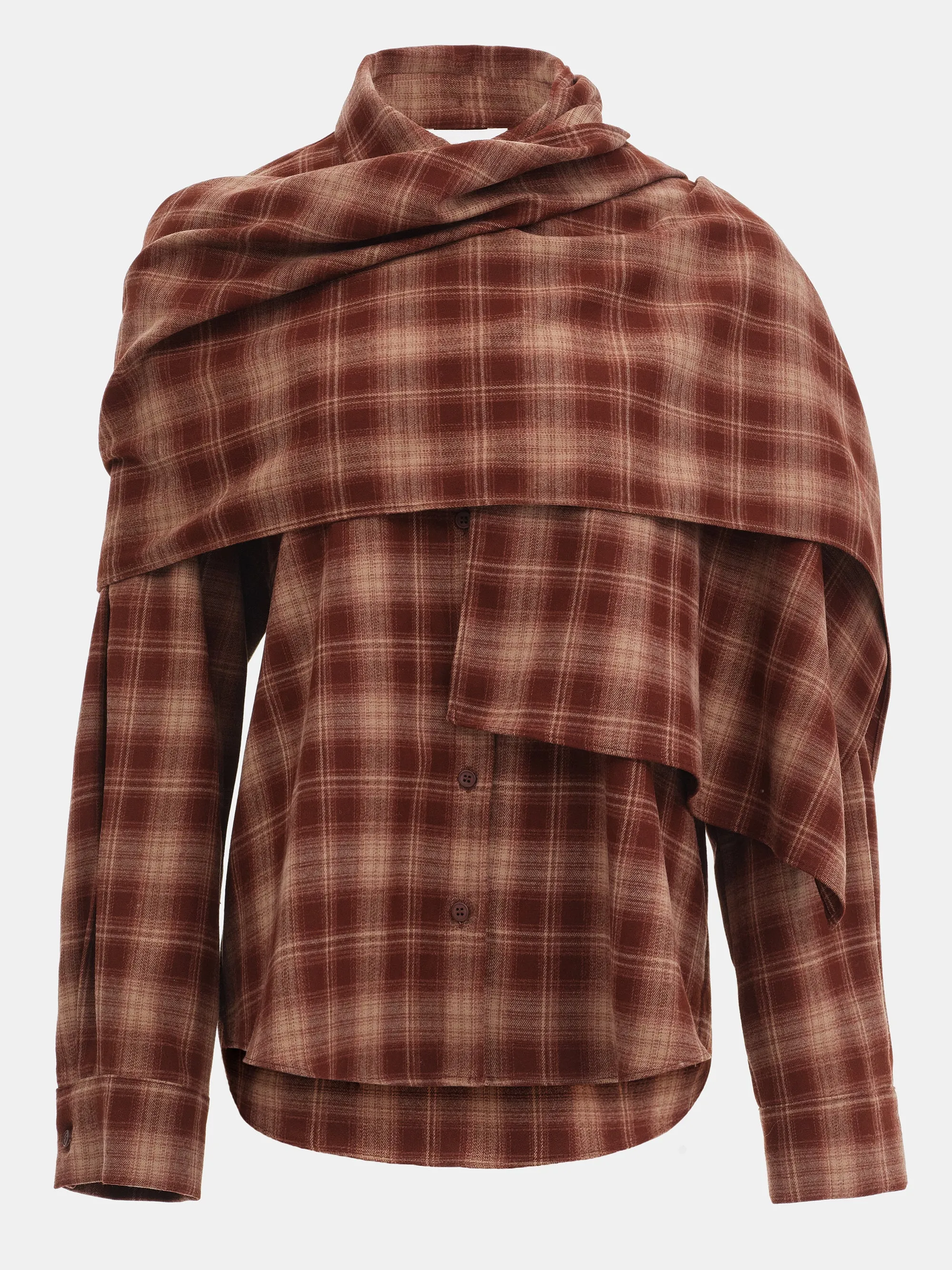 Plaid Scarf Shirt, Sienna sold by Source Unknown product image thumbnail 5