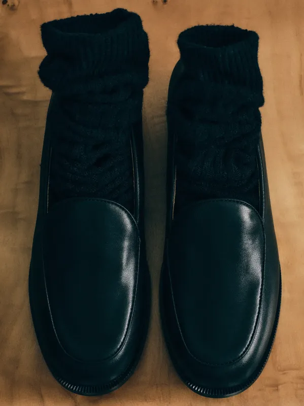 Soft Leather Loafers, Black sold by Source Unknown