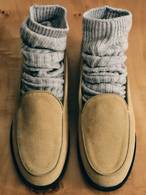 Soft Suede Loafers, Beige sold by Source Unknown