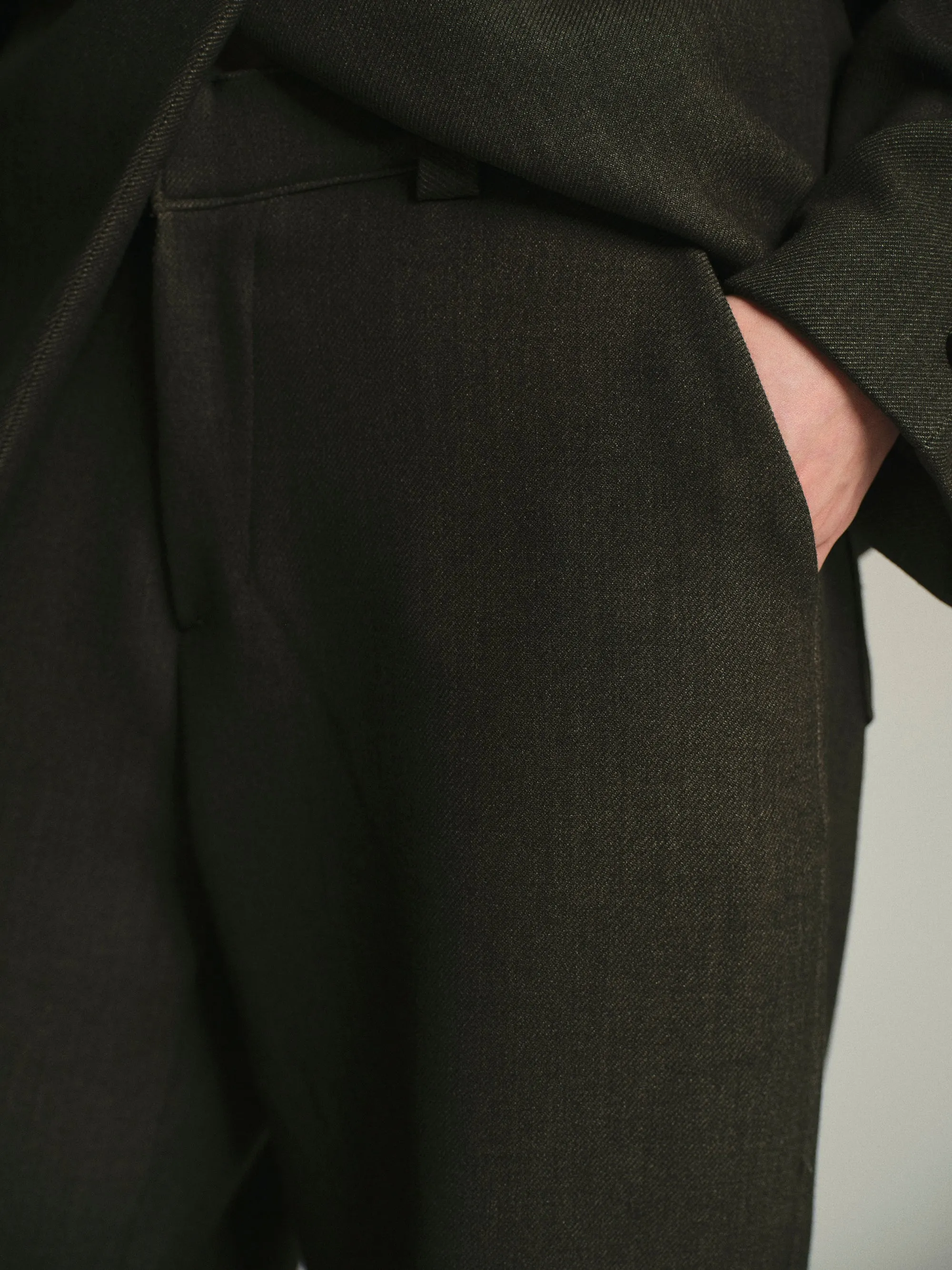Nangy Tailored Trousers, Charcoal Grey sold by Source Unknown product image thumbnail 4