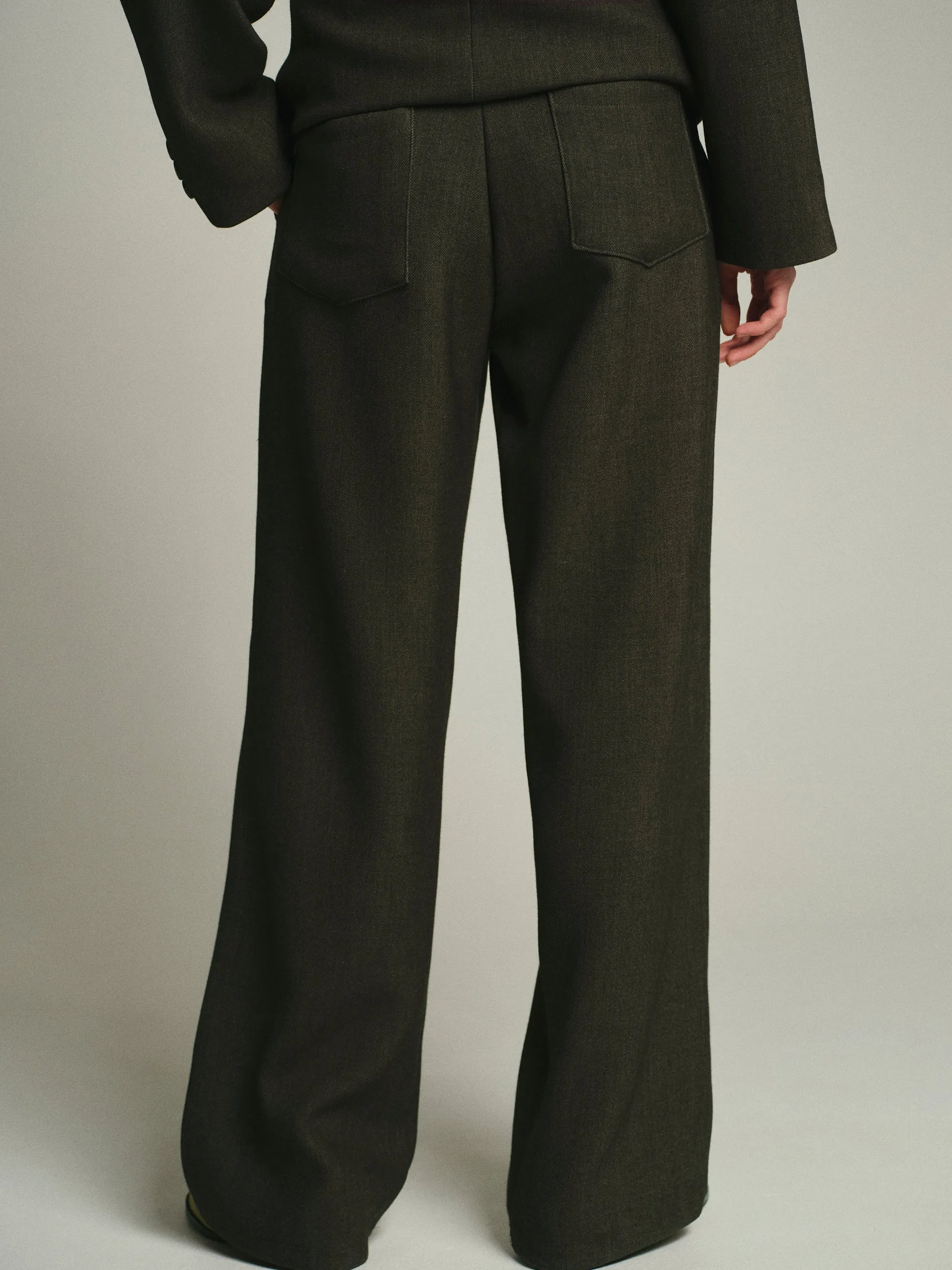 Nangy Tailored Trousers, Charcoal Grey sold by Source Unknown product image thumbnail 5