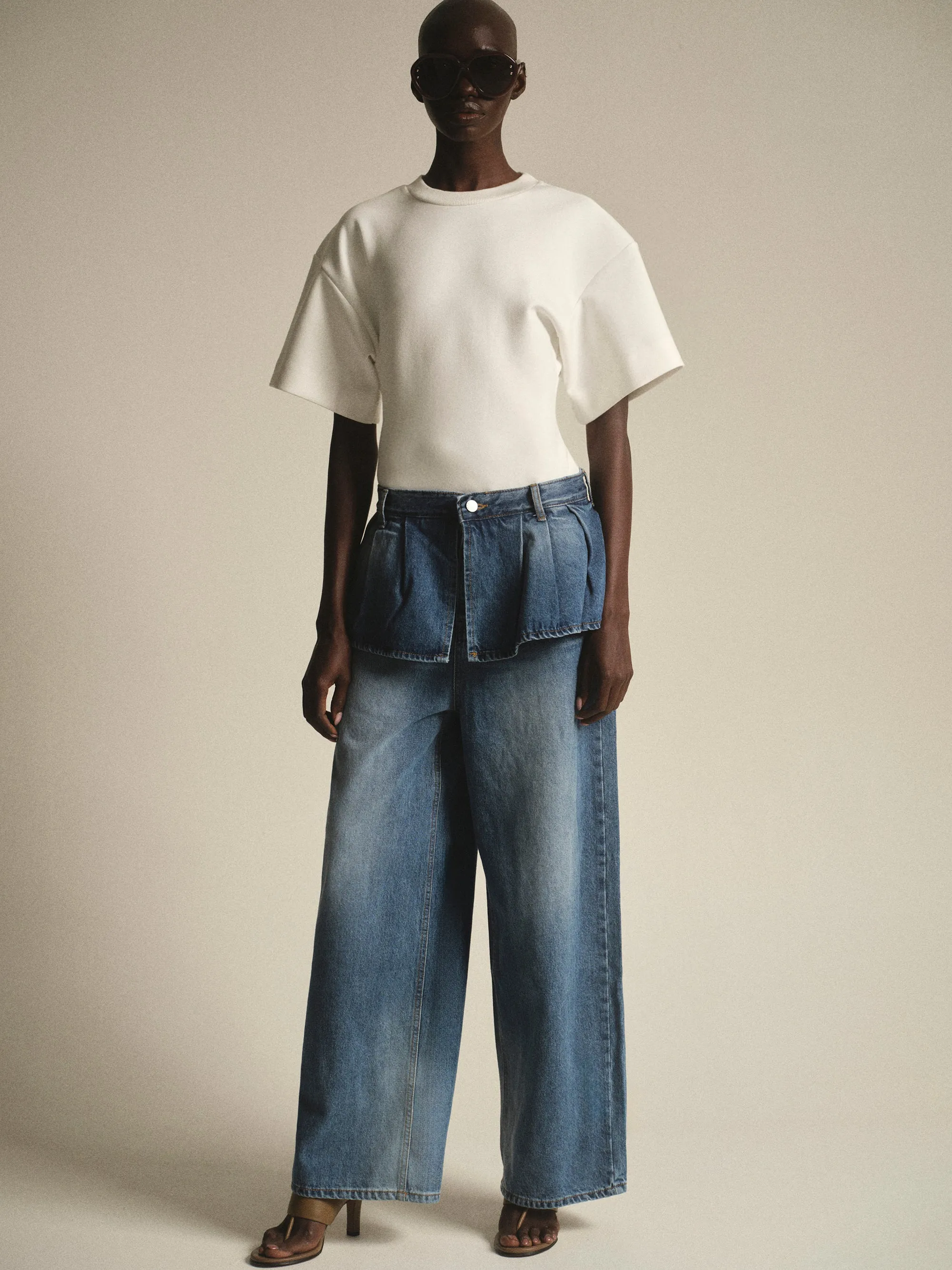 Peplum Jeans, Blue sold by Source Unknown product image thumbnail 2