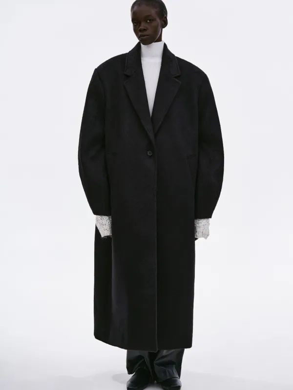 Nuevo Cocoon Coat, Black sold by Source Unknown
