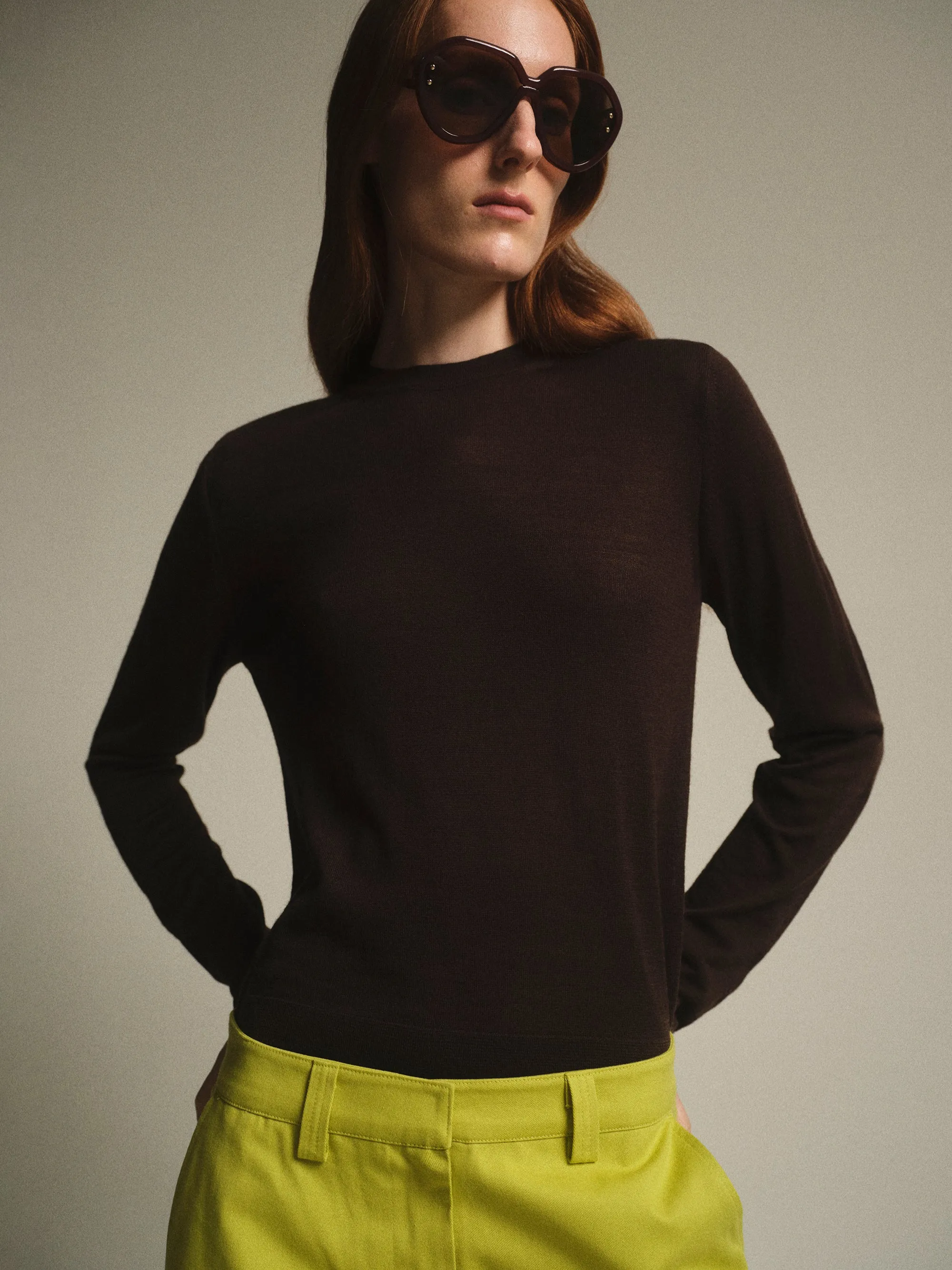 Padded Wool Knit, Brown sold by Source Unknown product image thumbnail 3