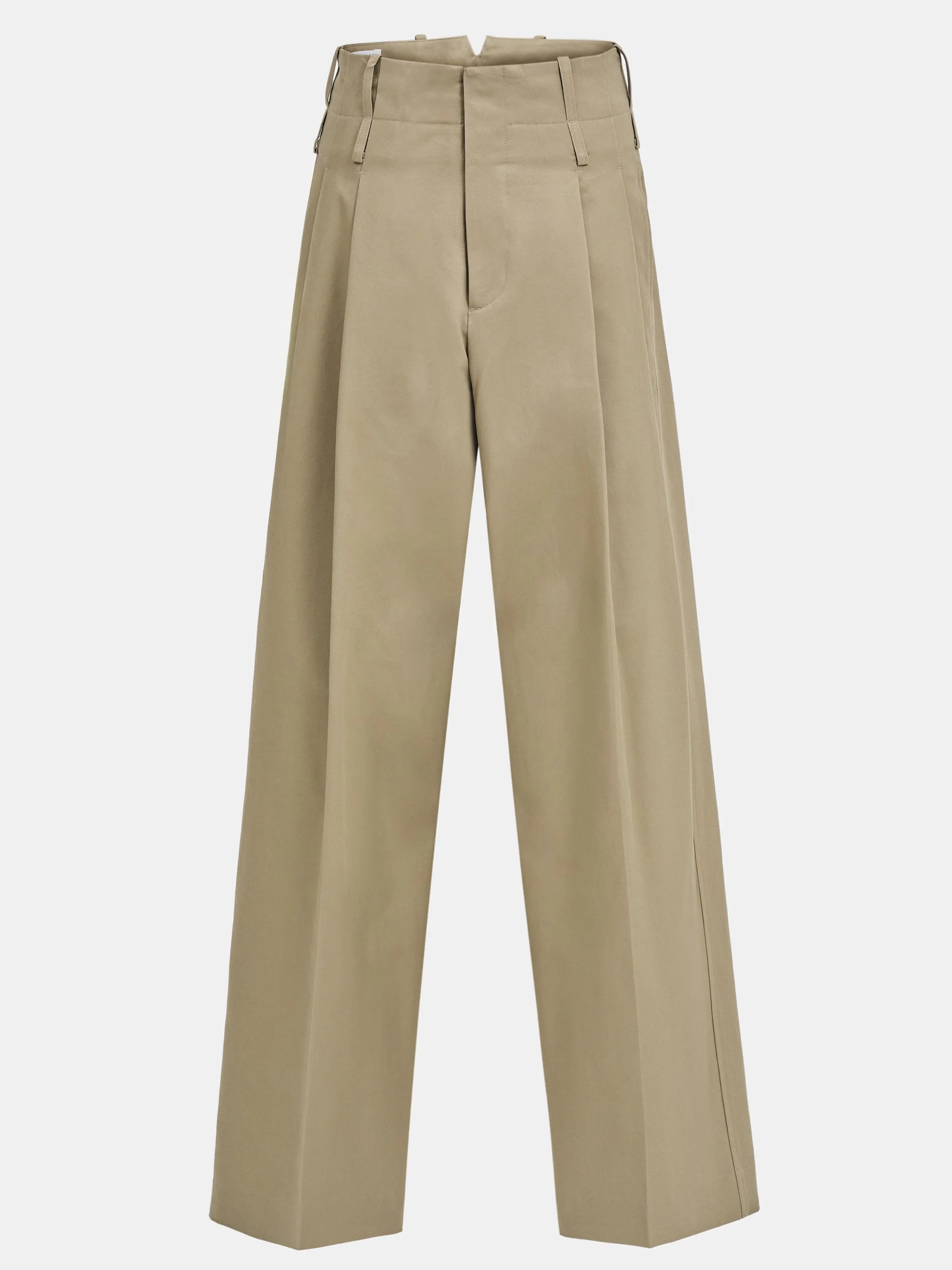 Double Waistband Chino Trousers, Beige sold by Source Unknown product image thumbnail 4