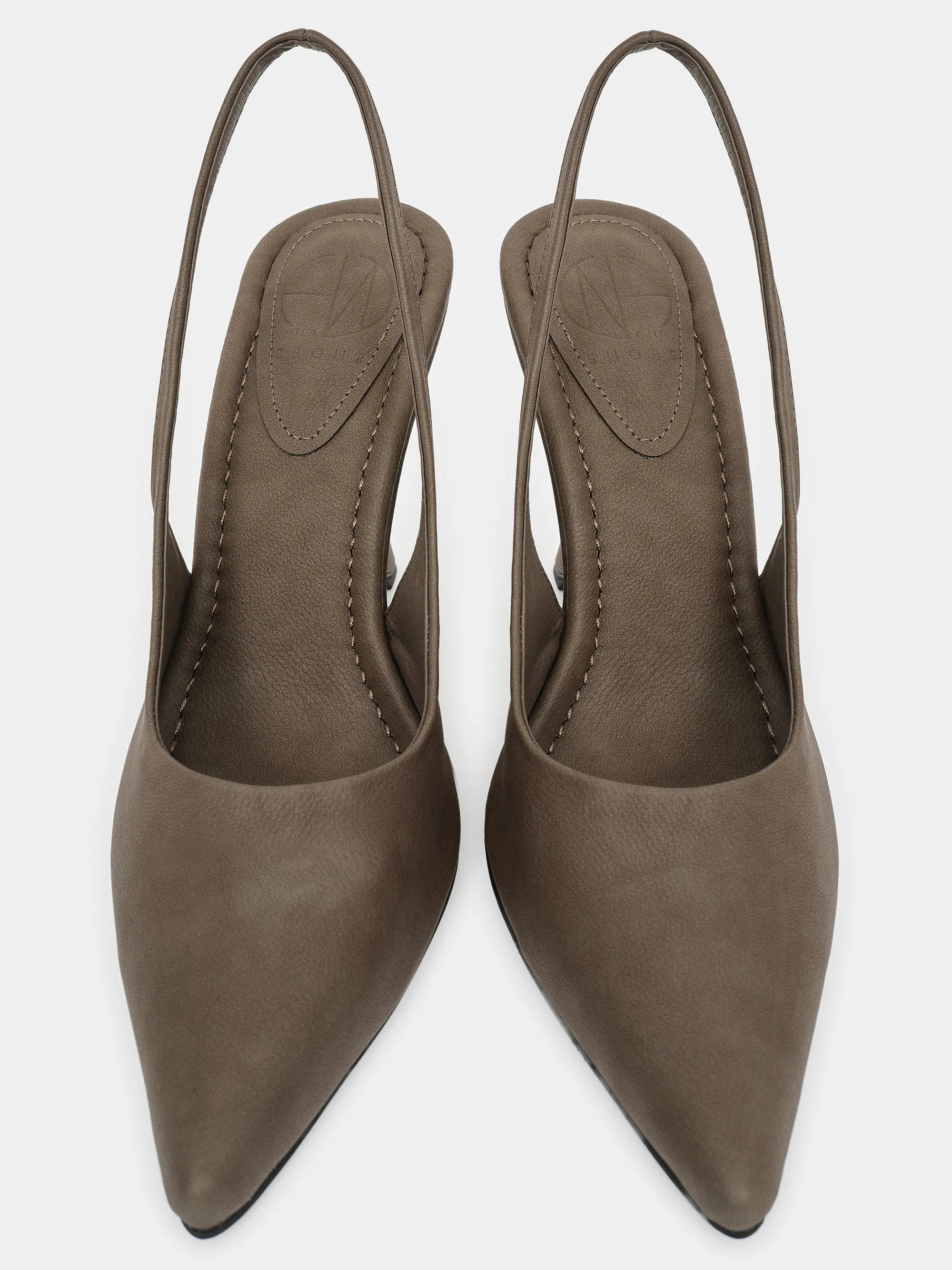 Slingback Wedge Heels, Khaki sold by Source Unknown product image thumbnail 2