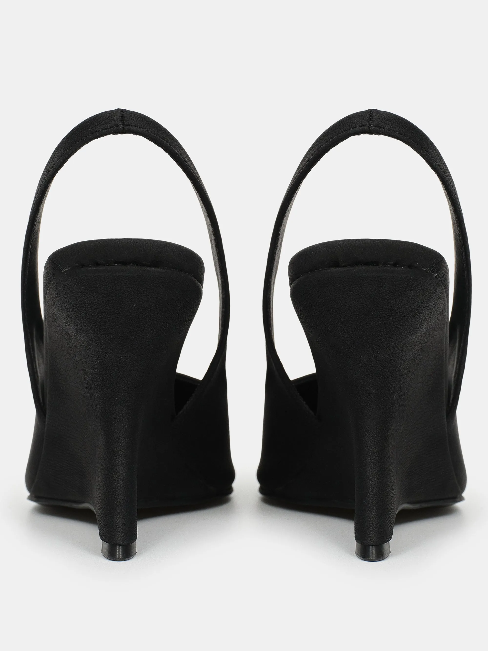 Slingback Wedge Heels, Black sold by Source Unknown product image thumbnail 4