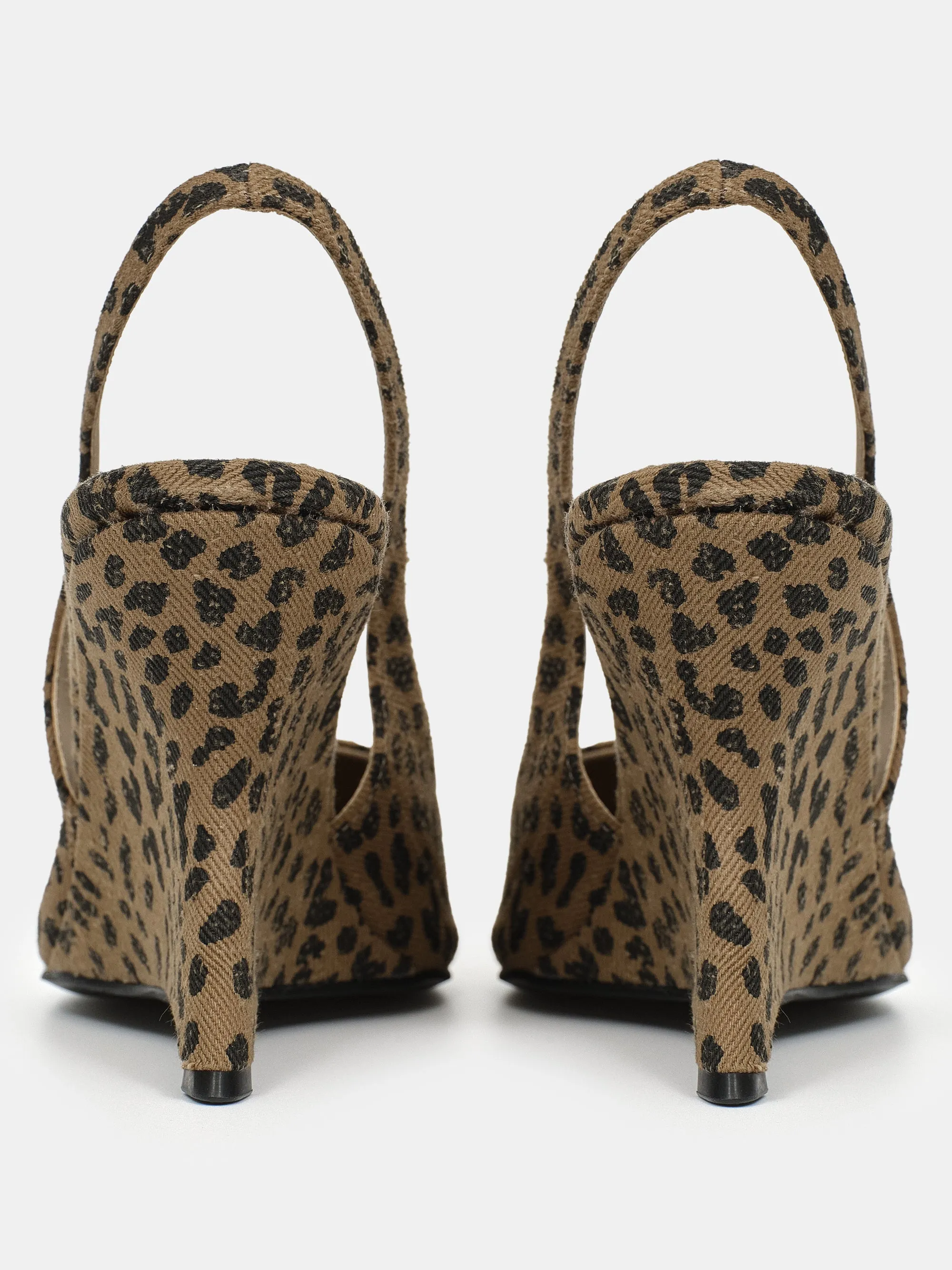Slingback Wedge Heels, Leopard sold by Source Unknown product image thumbnail 4