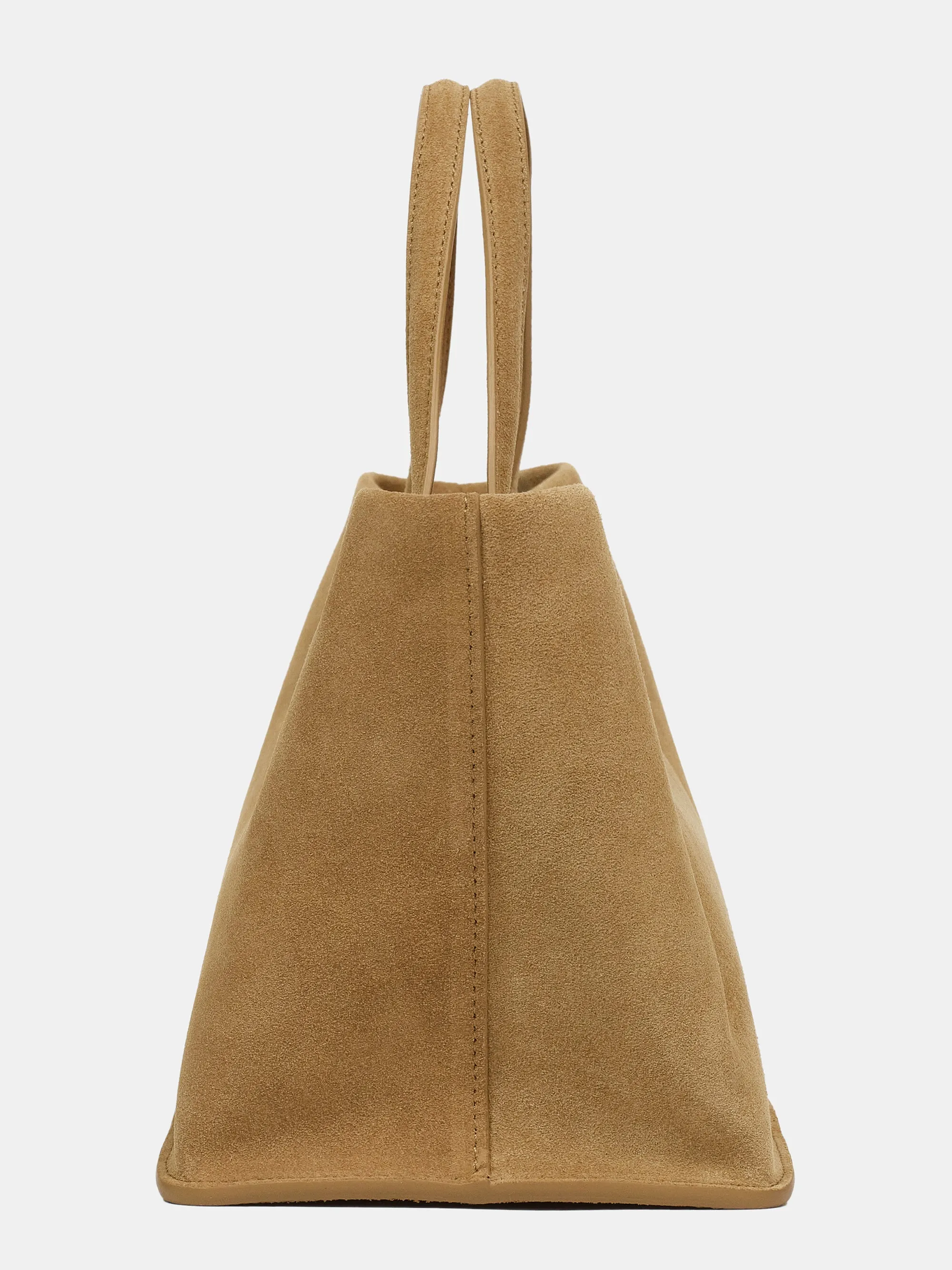 Trapeze Suede Tote, Tan sold by Source Unknown product image thumbnail 5