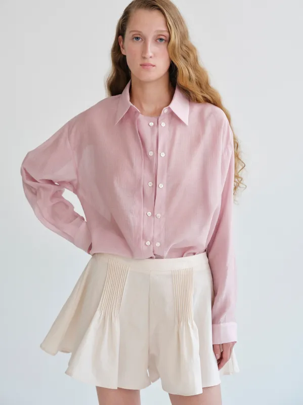 Double Placket Shirt, Pink sold by Source Unknown