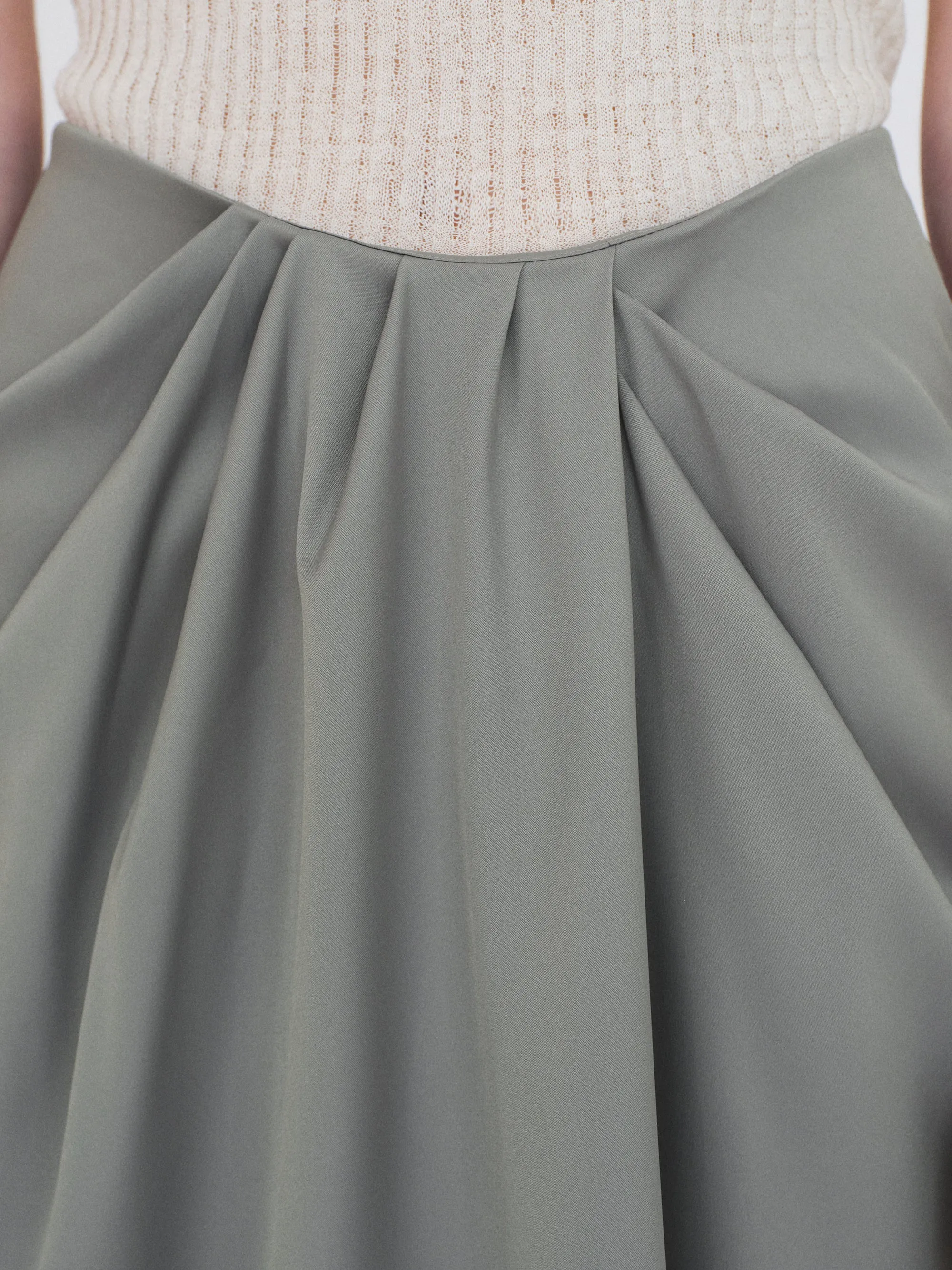 Center-Drape Skirt, Graphite sold by Source Unknown product image thumbnail 4