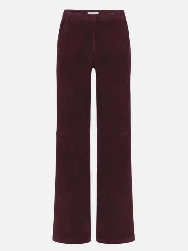 Hailey Trousers, Oxblood sold by Source Unknown