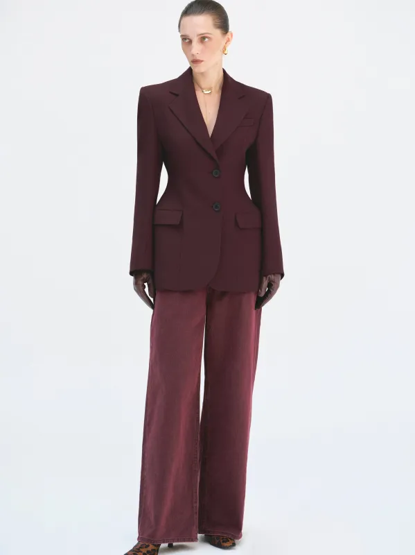 Poldo Hourglass Blazer, Merlot sold by Source Unknown