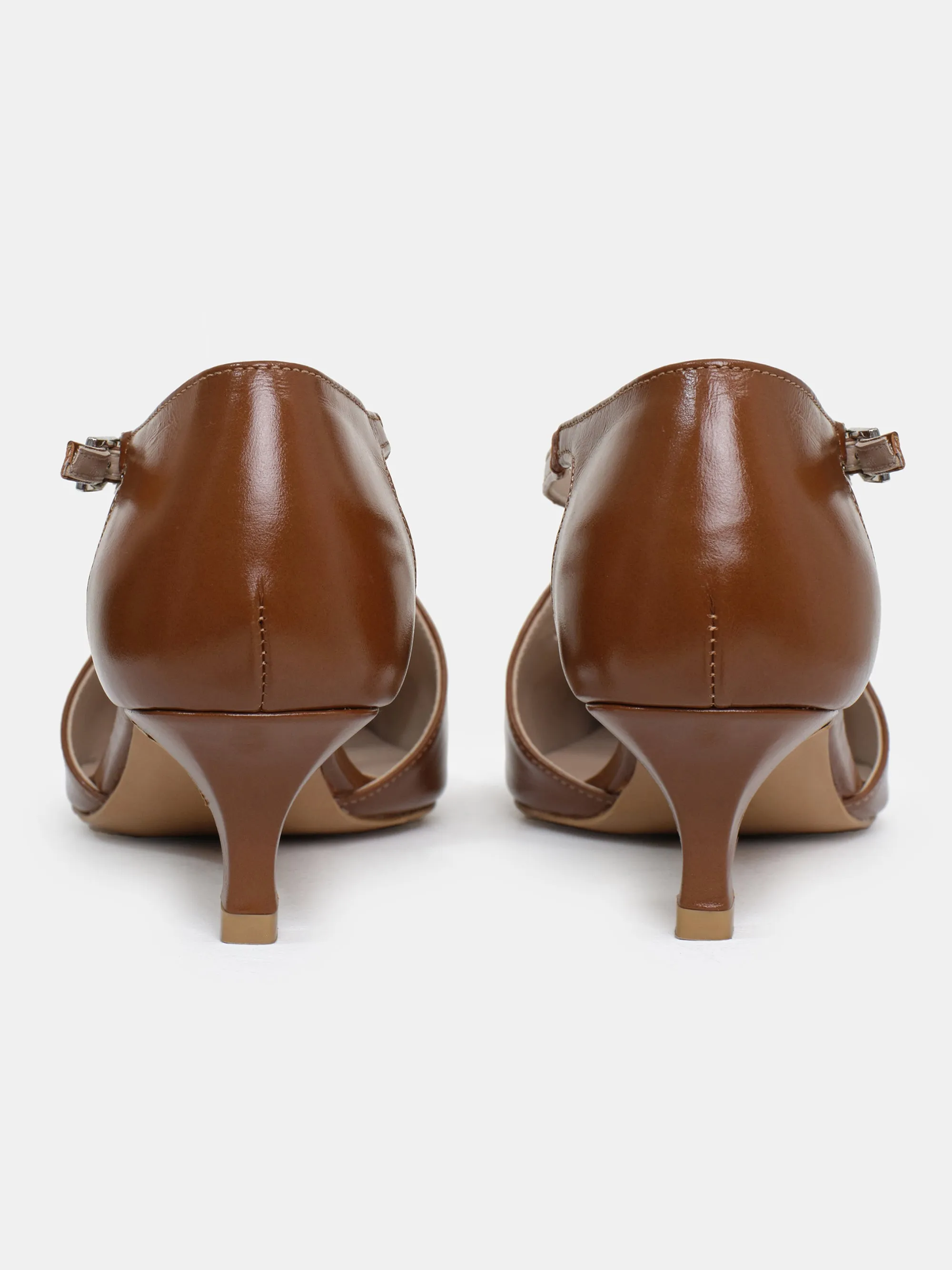 Bugur 80's Criss-Cross Pumps, Latte sold by Source Unknown product image thumbnail 5