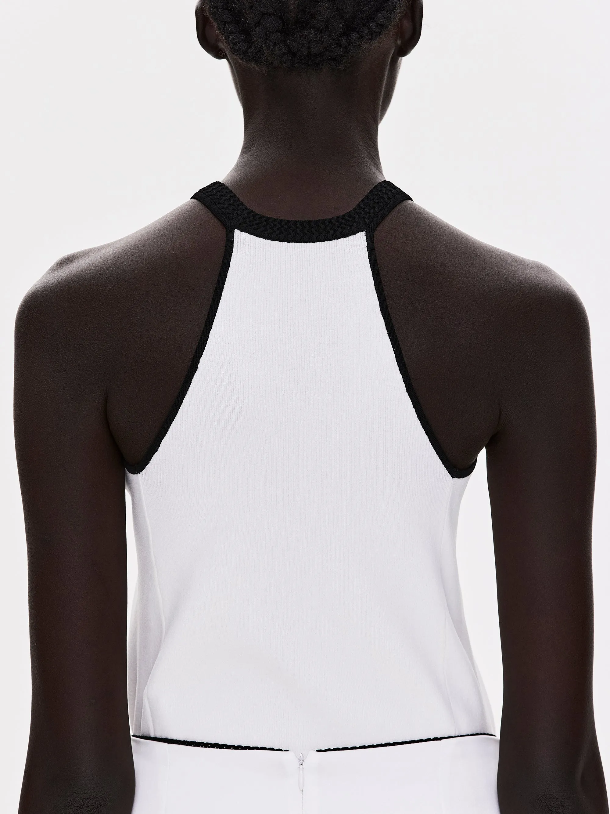 Compact Knit Tank, White sold by Source Unknown product image thumbnail 3