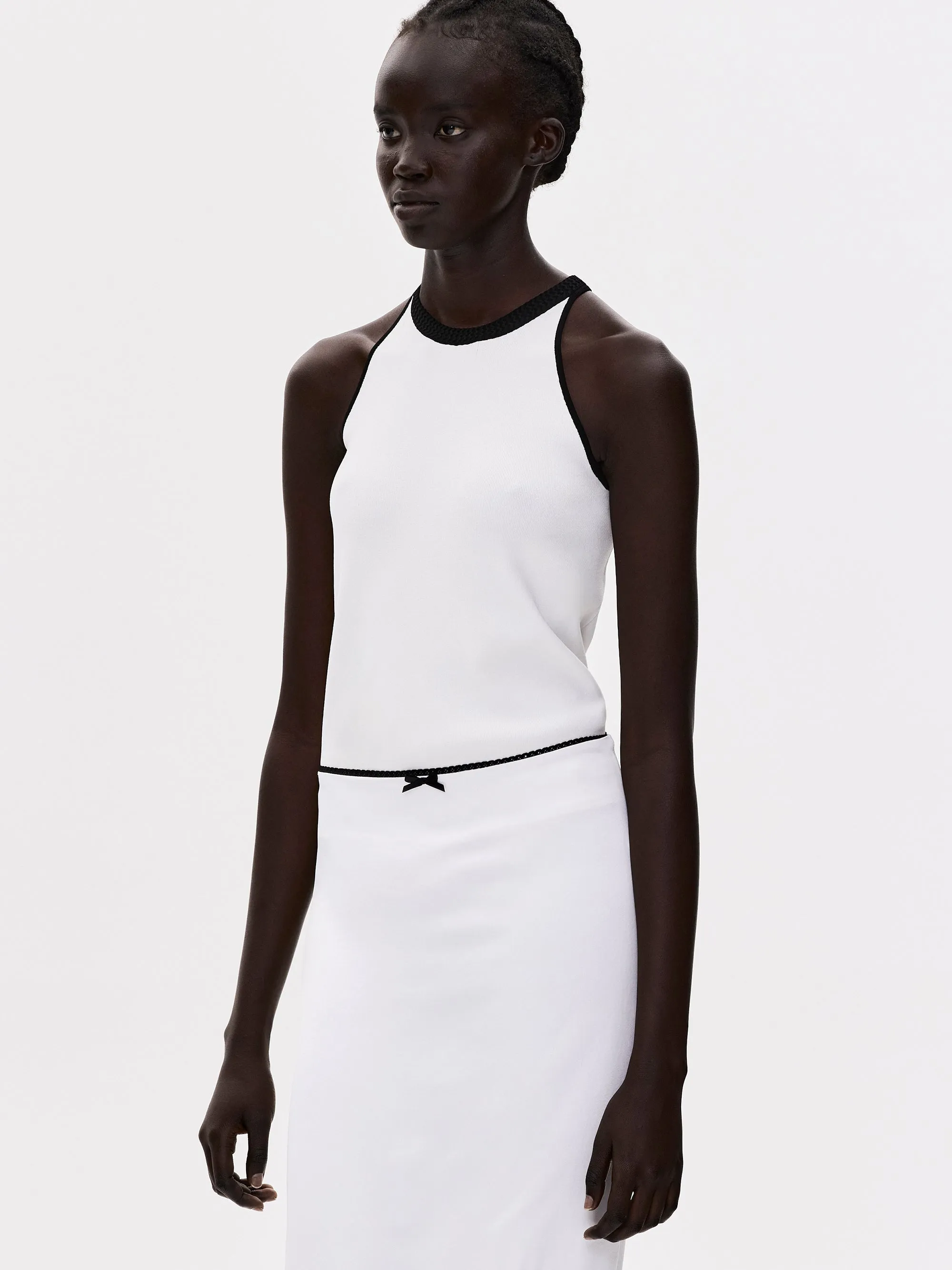 Compact Knit Tank, White sold by Source Unknown product image thumbnail 2