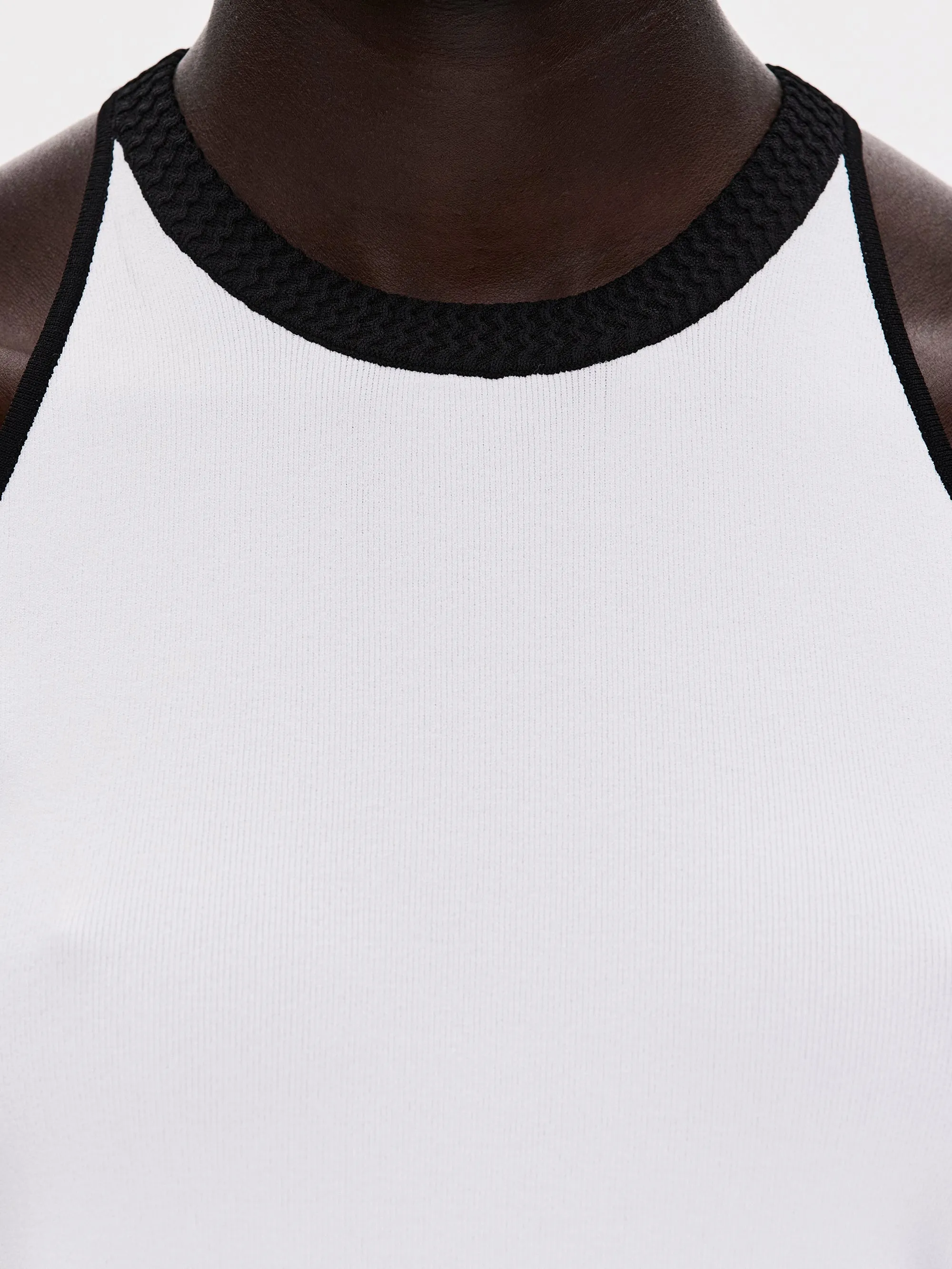 Compact Knit Tank, White sold by Source Unknown product image thumbnail 5