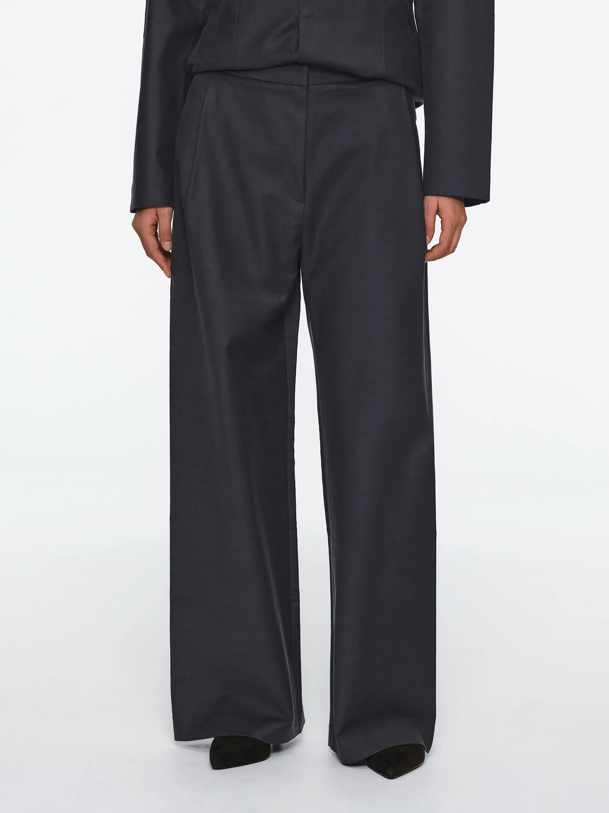 Cinched Pants, Charcoal sold by Source Unknown