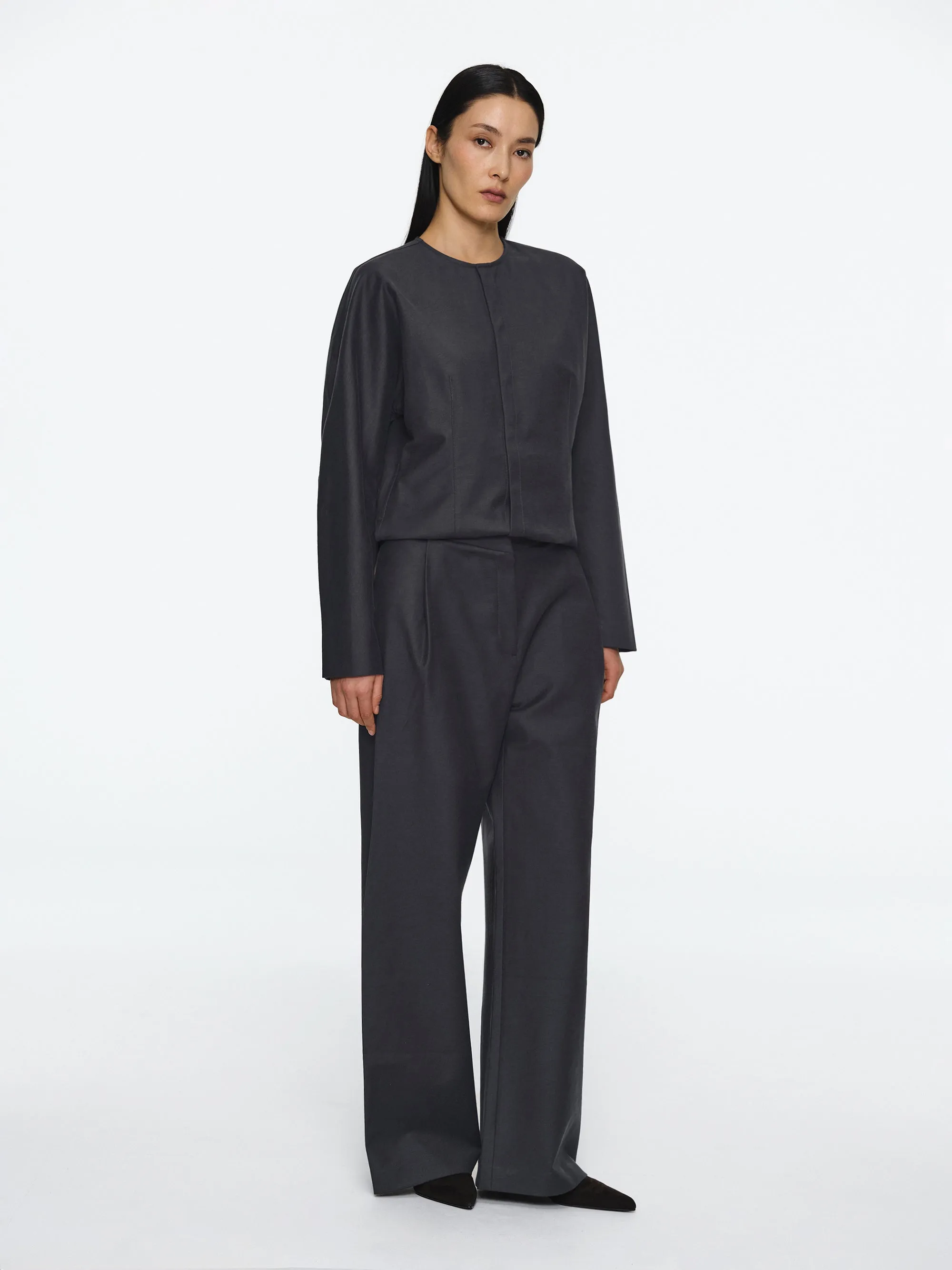 Cinched Pants, Charcoal sold by Source Unknown product image thumbnail 2