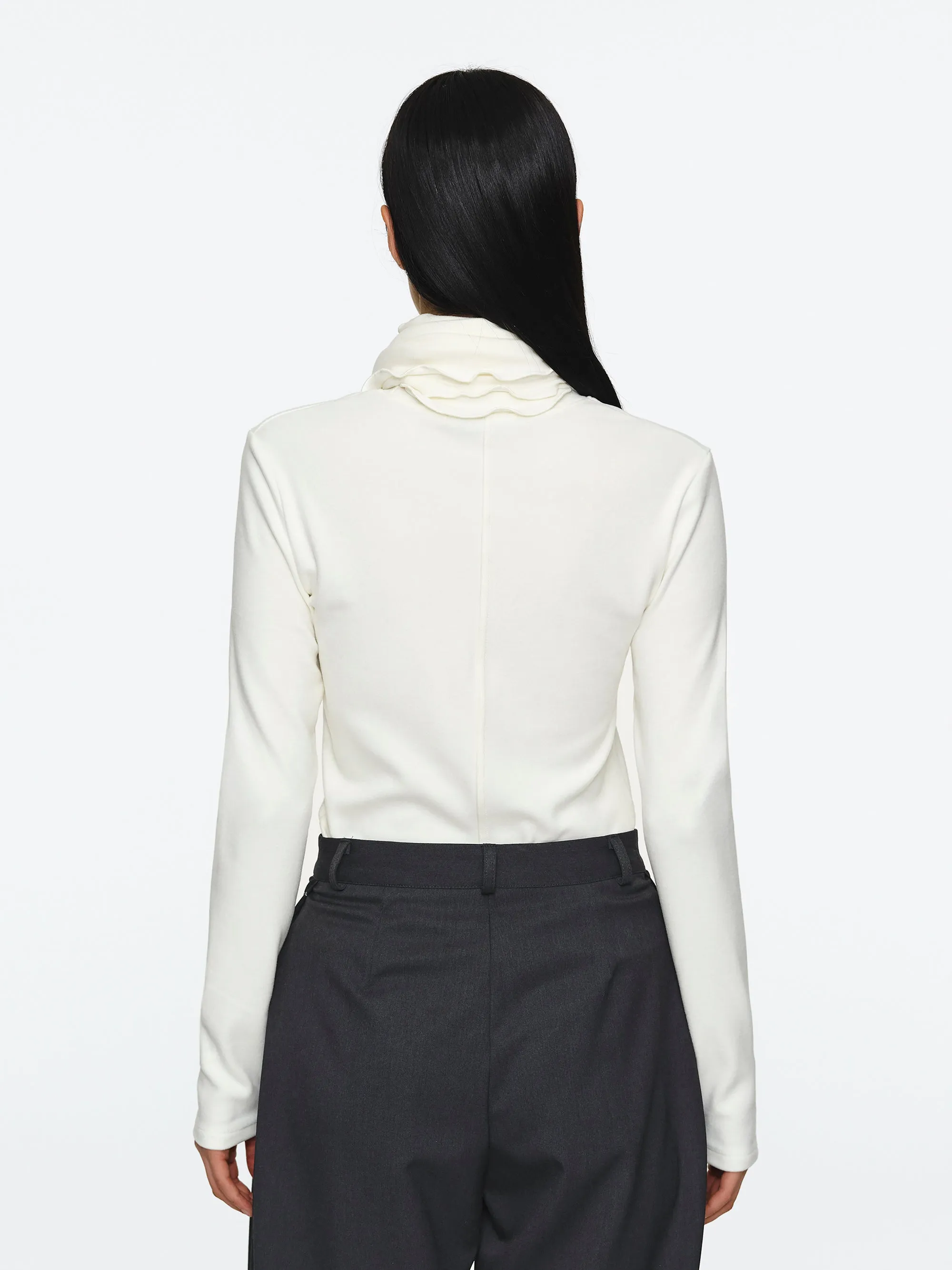 Peached Cotton Jersey T-Shirt, Ivory sold by Source Unknown product image thumbnail 5