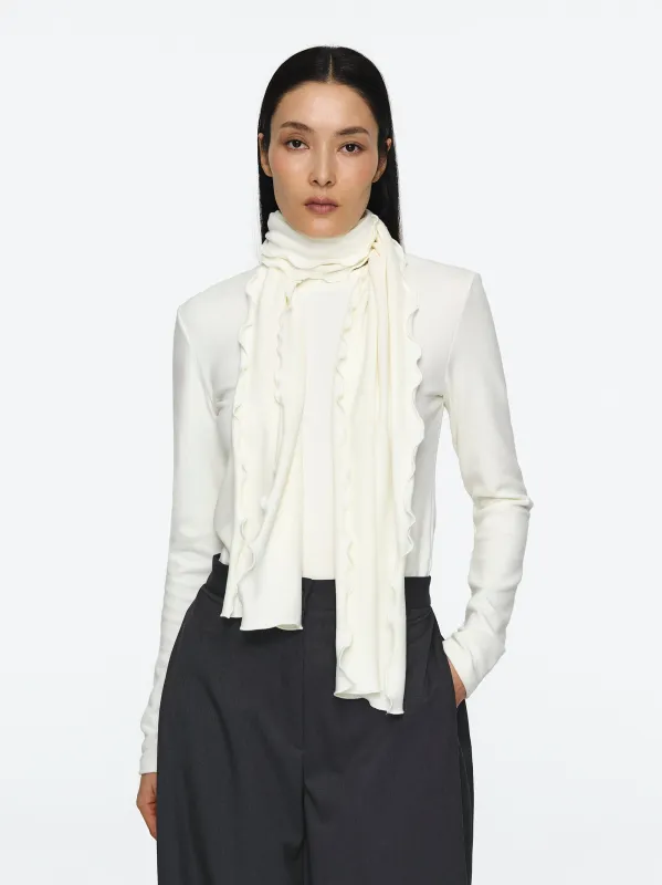 Peached Cotton Jersey T-Shirt, Ivory sold by Source Unknown