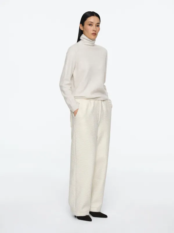 Felted Fleece Lounge Pants, Ivory made by Source Unknown